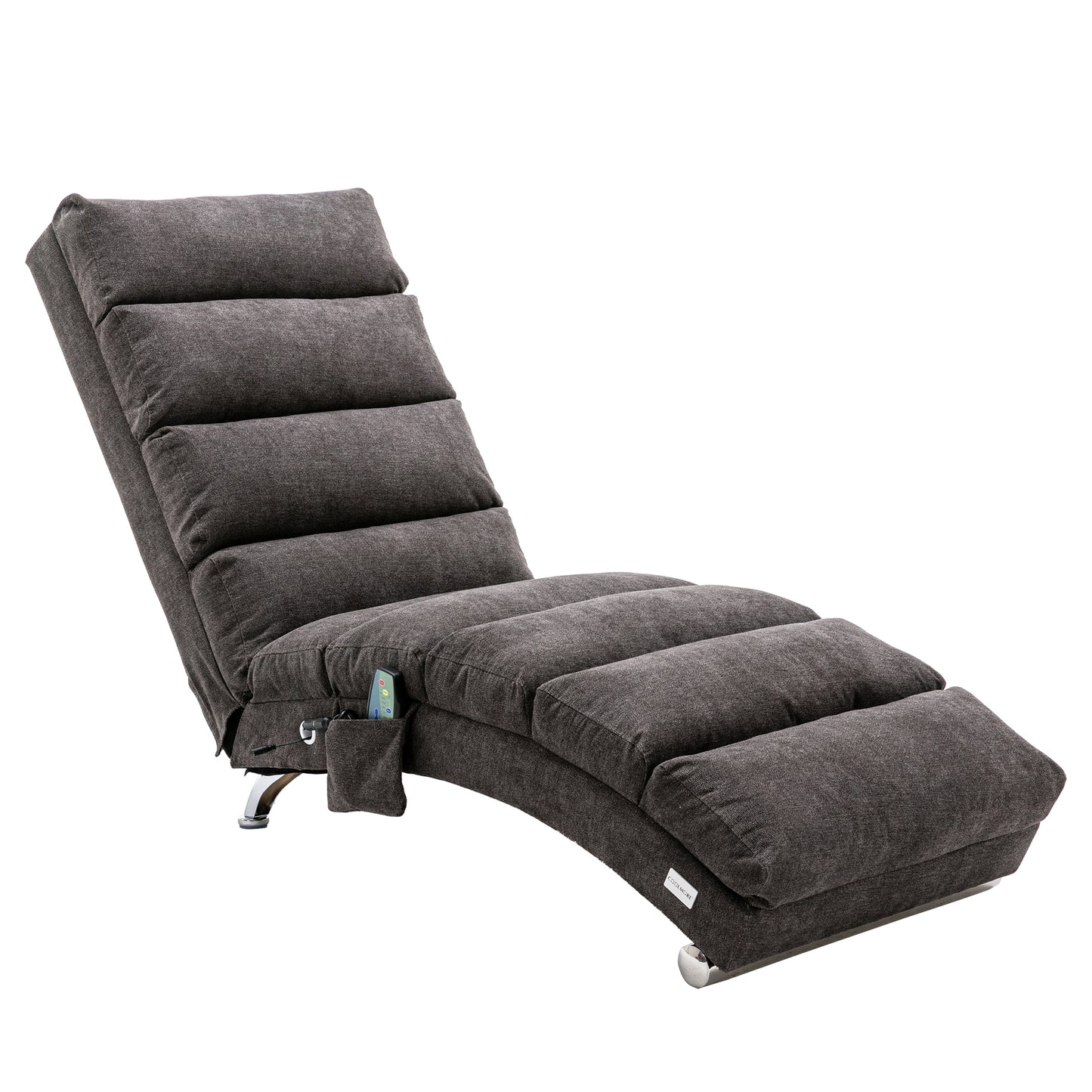 Linen Chaise Lounge Indoor Chair, Modern Long Lounger for Office or Living Room