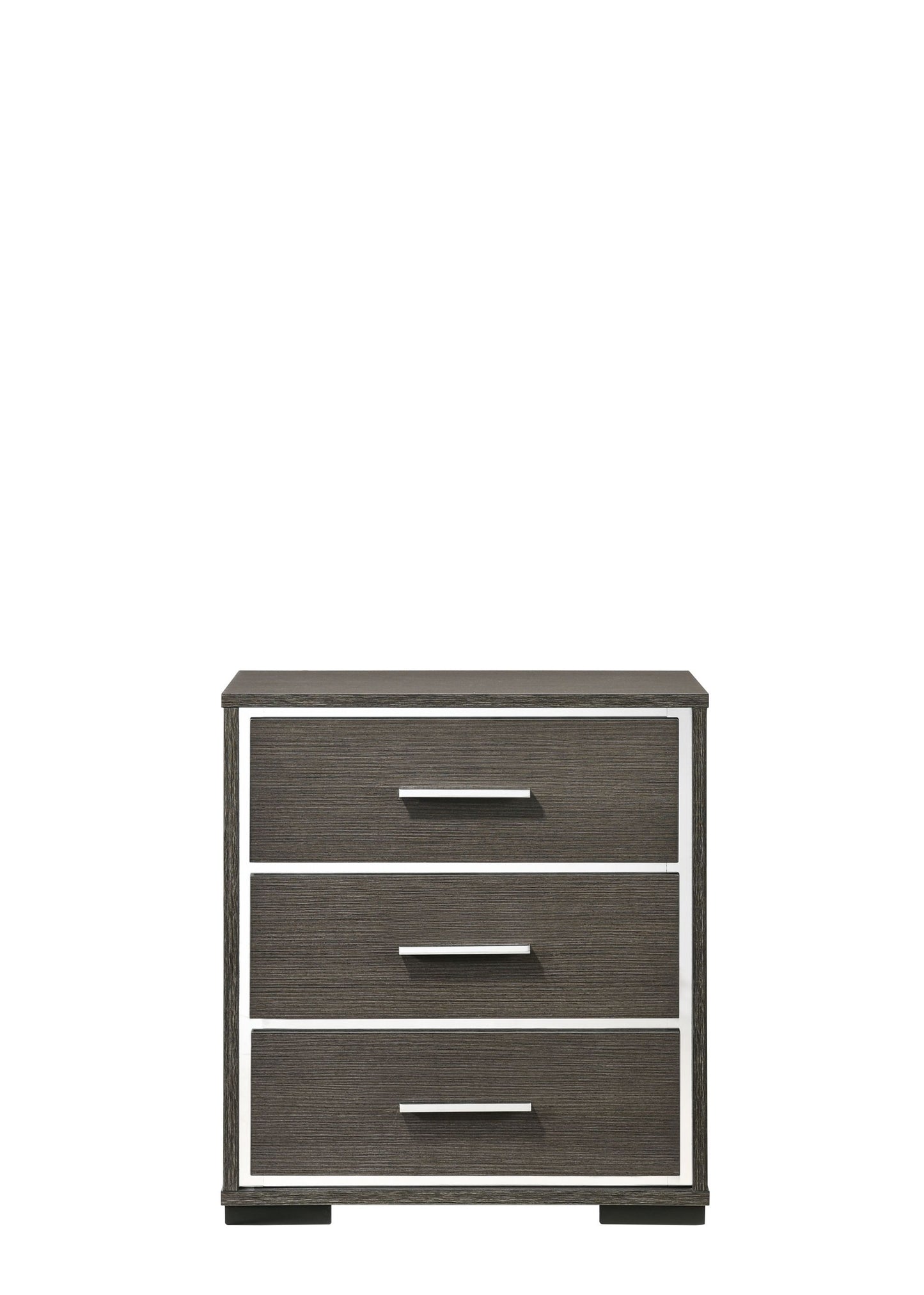 Escher Nightstand w/USB Dock, Gray Oak 27653