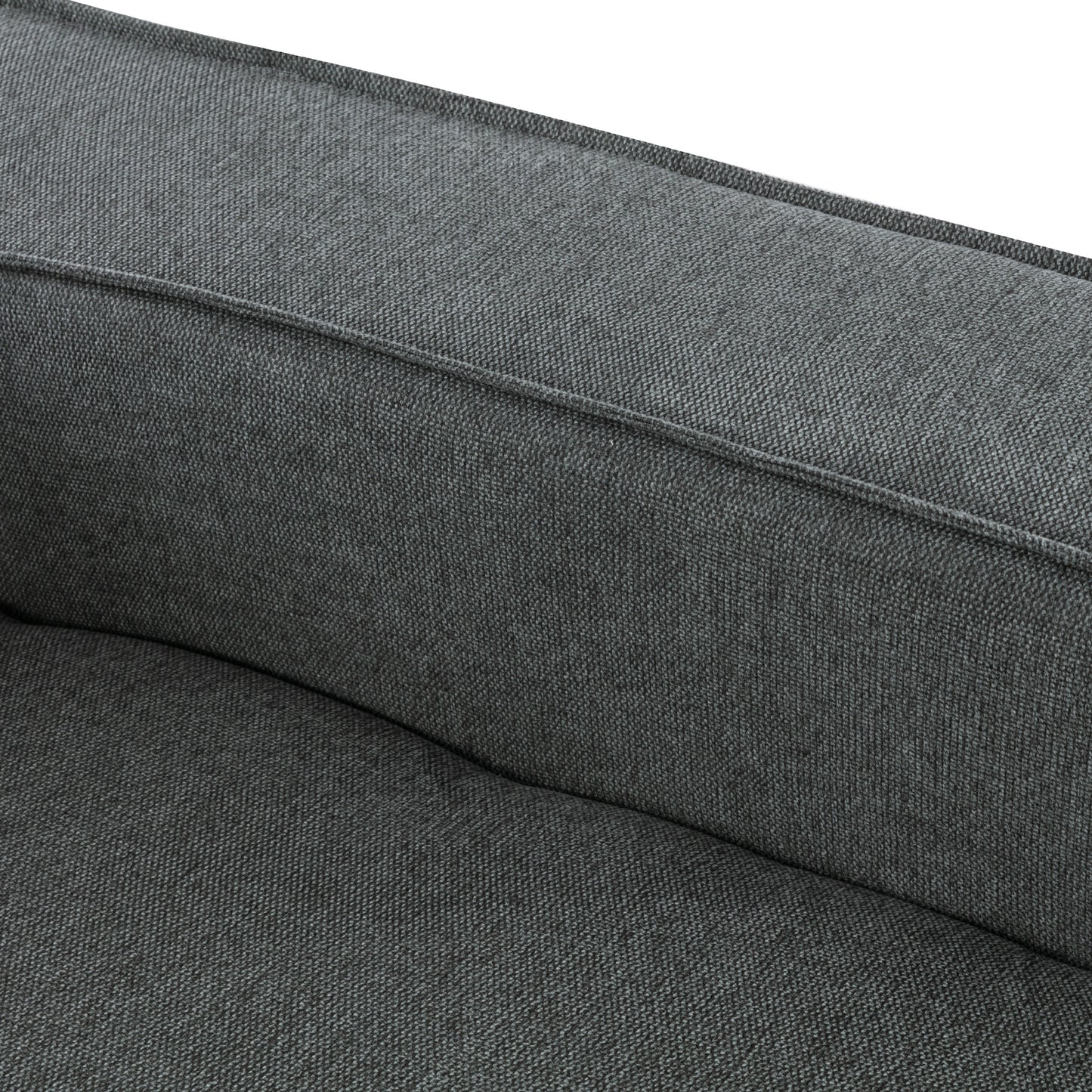 Modern Grey Chaise Lounge Sofa with Clean Lines