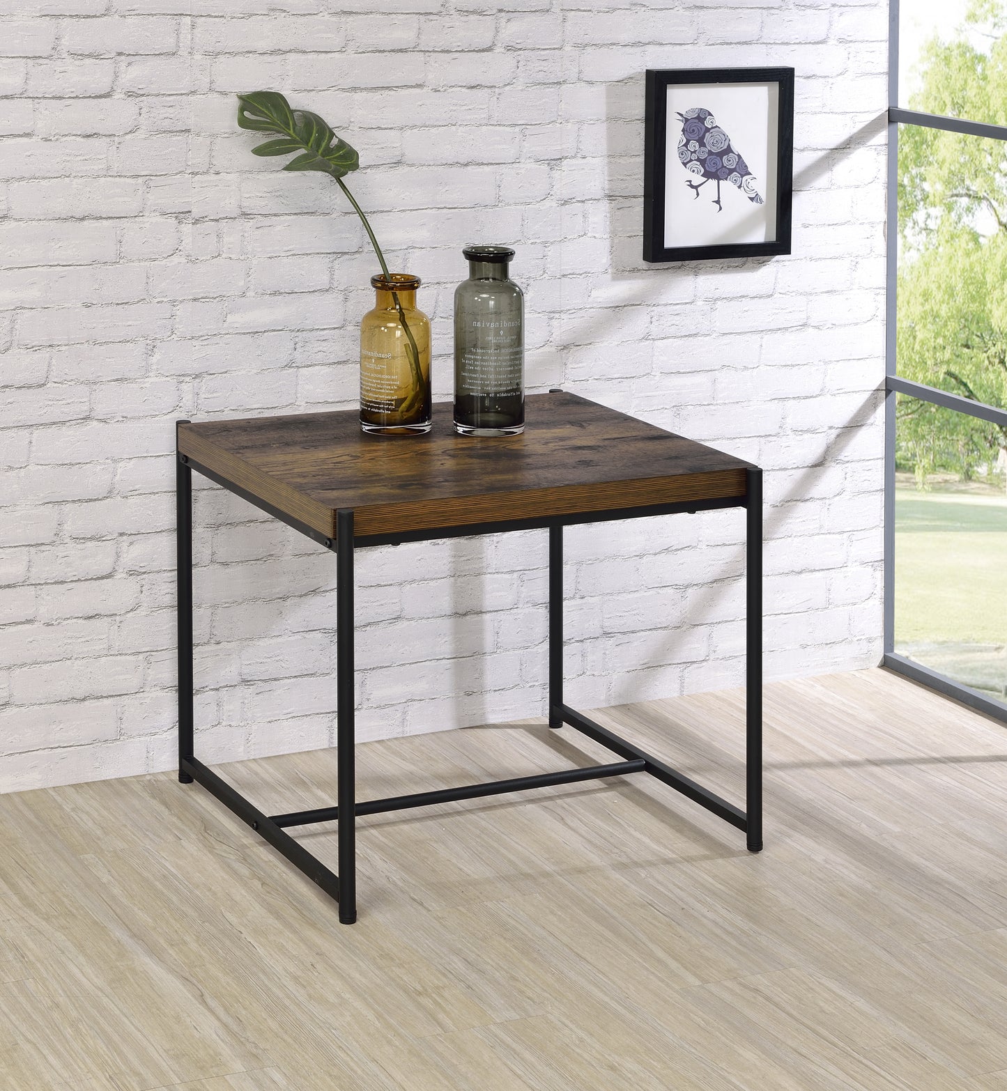 Elegant 3-Piece Brown Coffee and End Table Collection