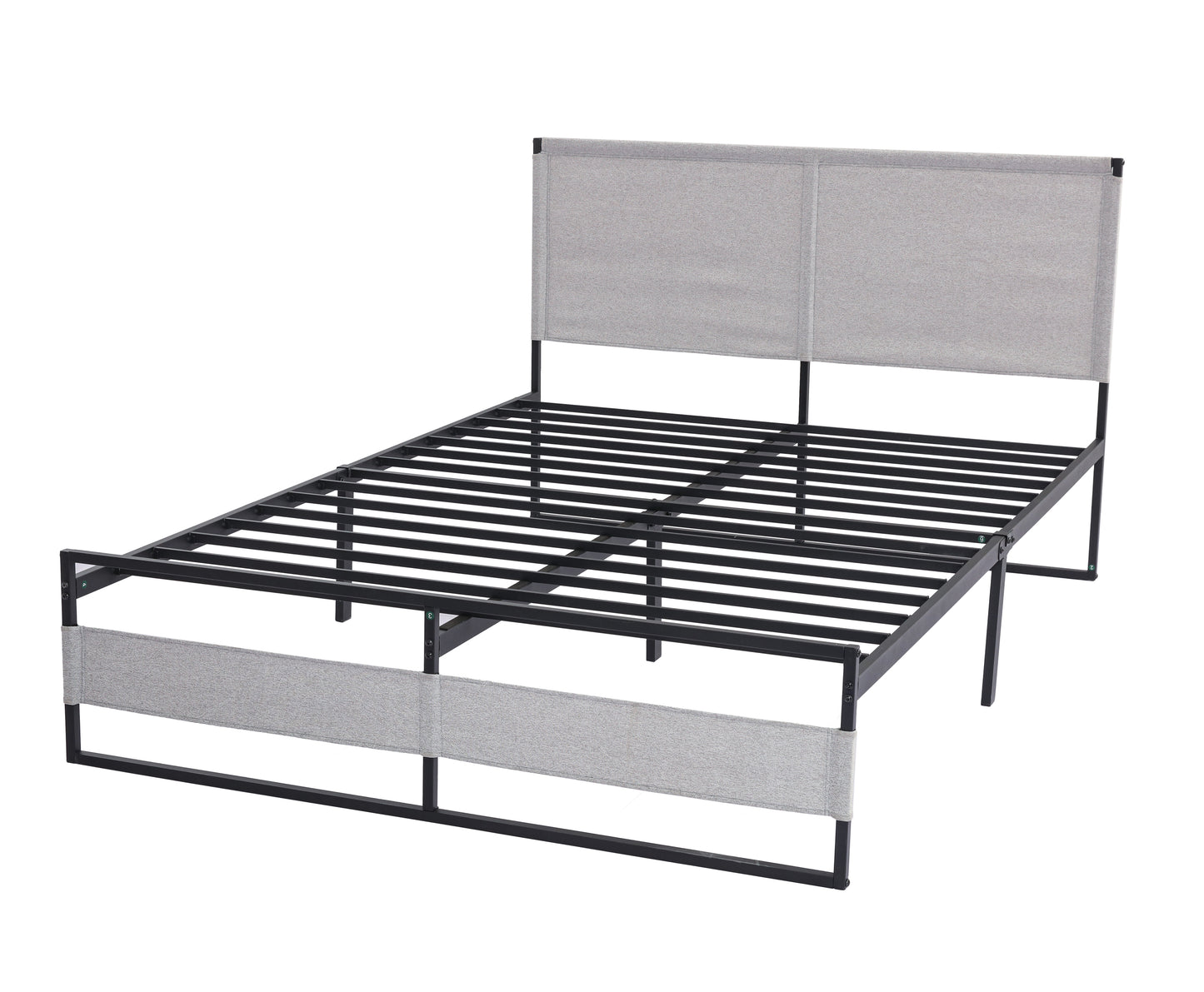 V4 Metal Bed Frame 14 Inch King Size with Headboard and Footboard, Mattress Platform with 12 Inch Storage Space