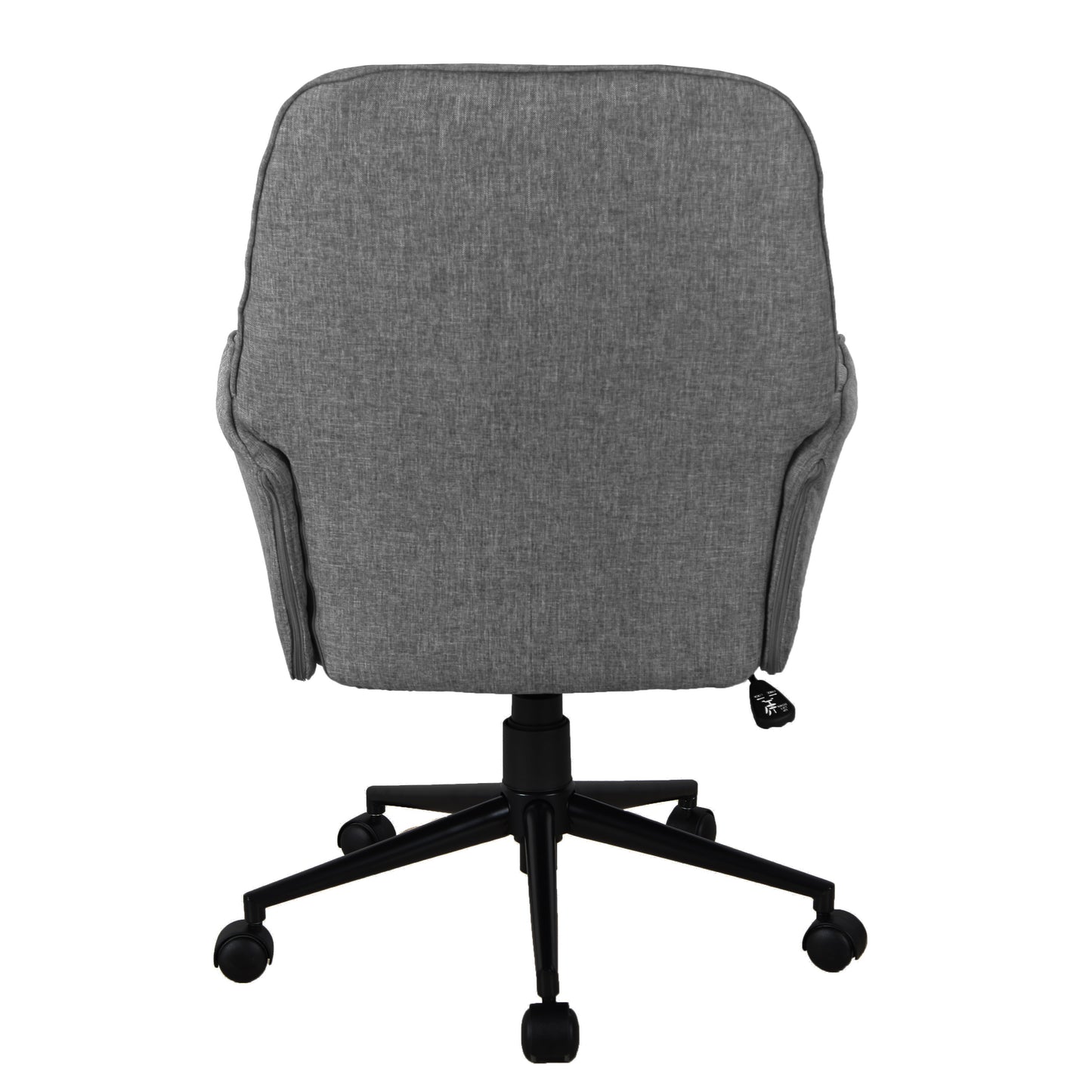 Modern Upholstered Tufted Office Chair with Arms, Grey