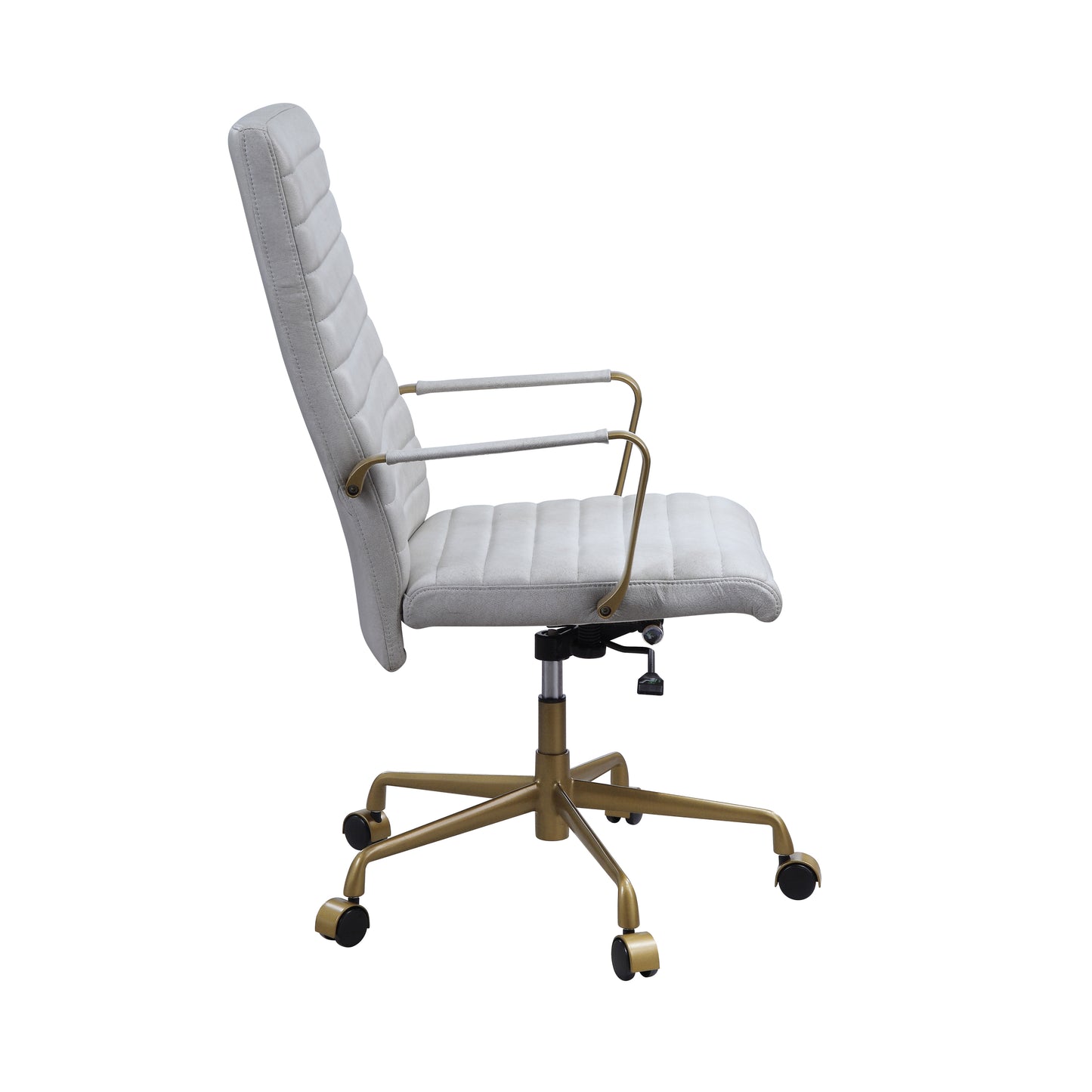 Duralo Office Chair in Vintage White Top Grain Leather 93168