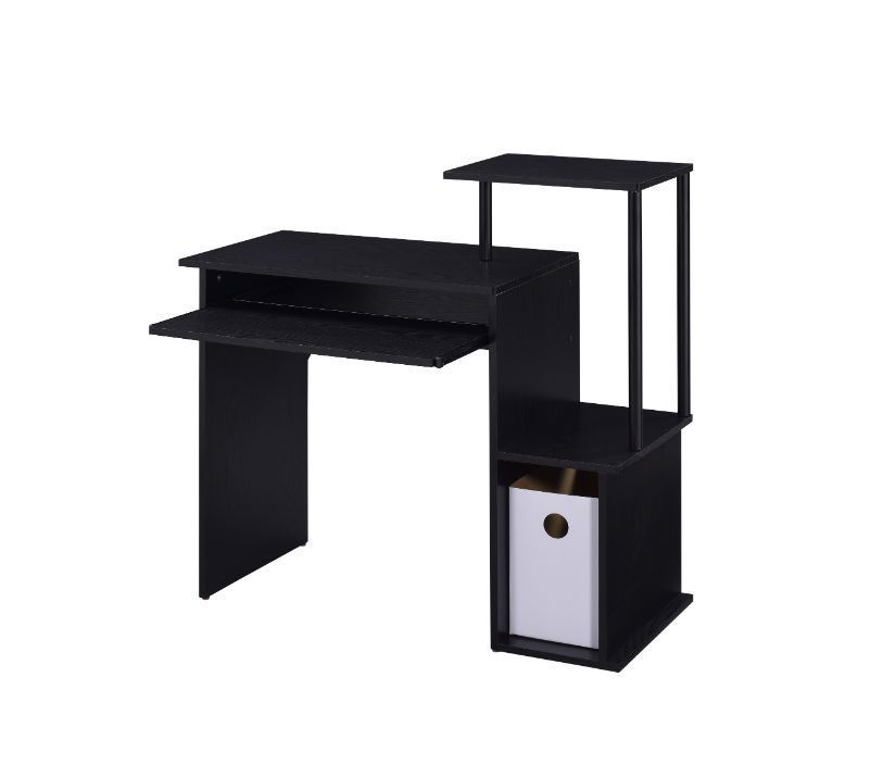 Lyphre Black Computer Desk with Industrial Style