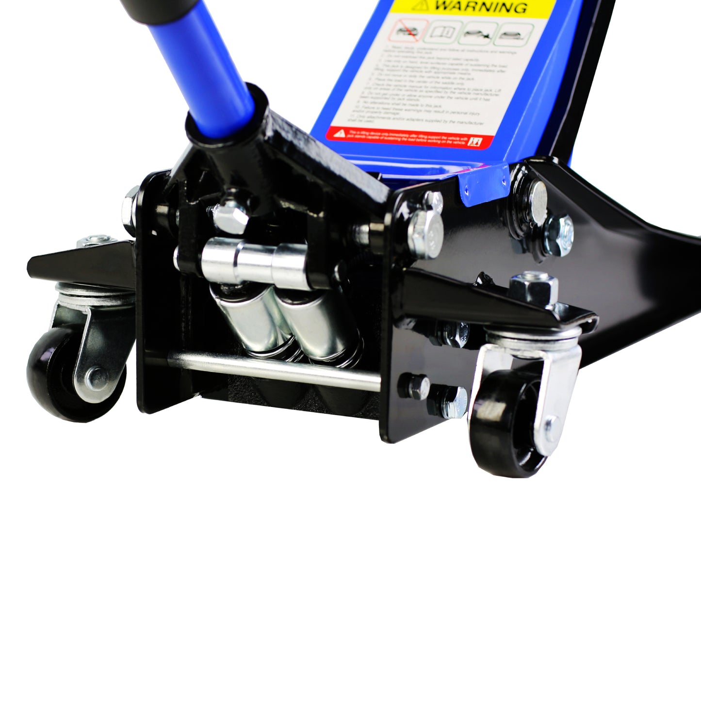 Hydraulic Racing Floor Jack 3 Ton (6600 lb) Capacity, Dual Piston Pump, Blue, Lifting Range 3.3-18.5