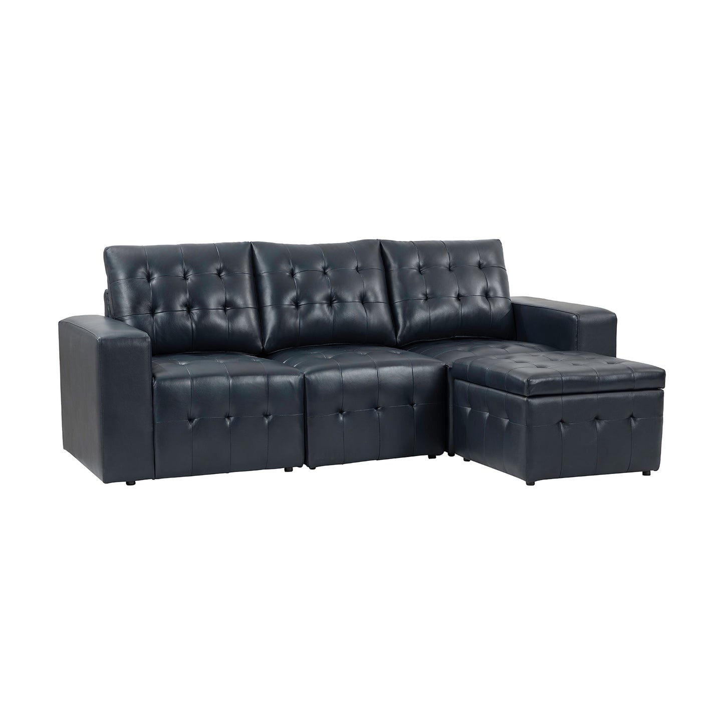 Blanca 87" wide Sofa-NAVY