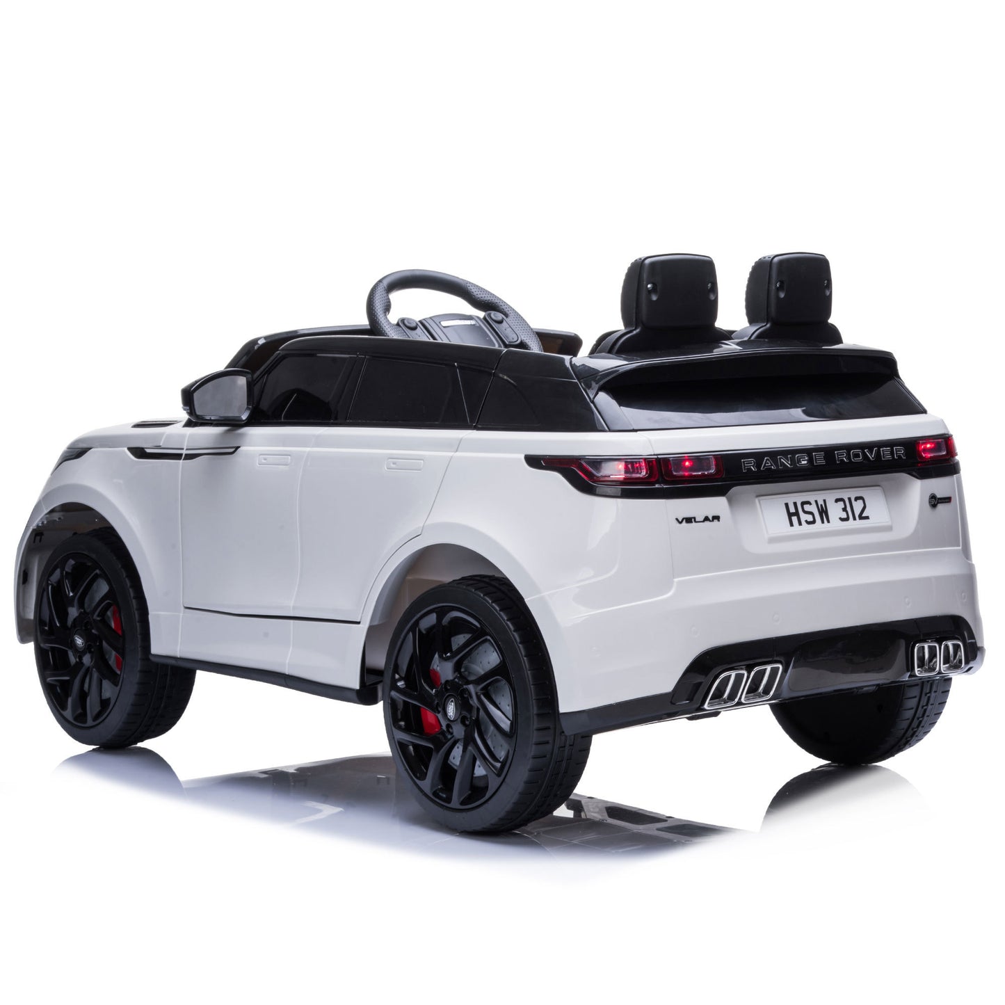 12V Licensed Range Rover Kids Ride-On Car, Battery Powered Vehicle w/ Remote Control, LED Lights, Music, Spring Suspension, Soft Start, Electric Car Toy Gift