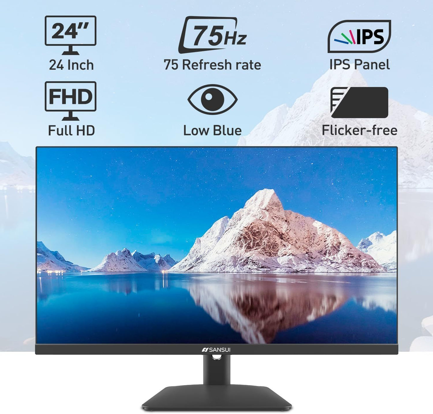 Enhance your Visual Experience with Sansui 24 Full HD Monitor