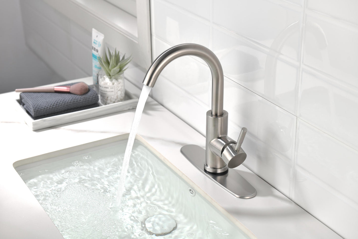 Touch Single Handle Bathroom Vanity Sink Faucet