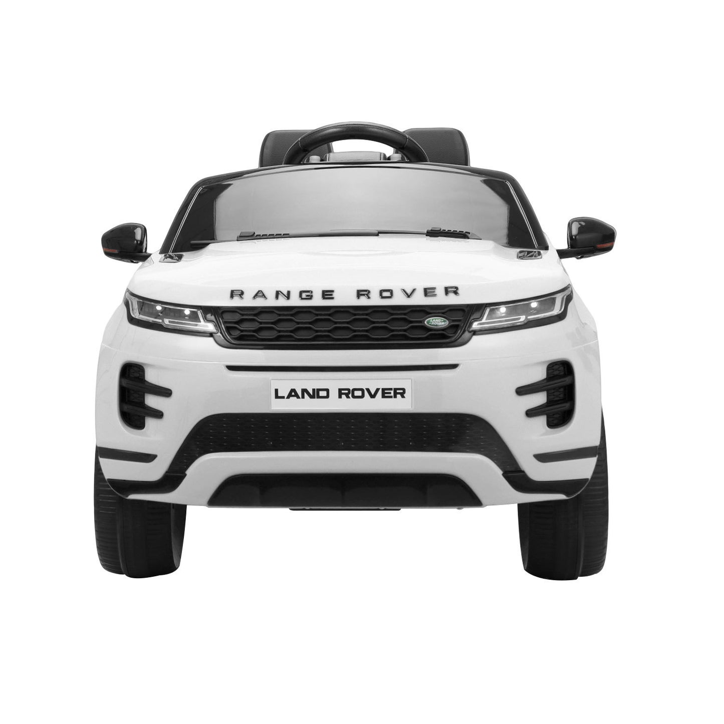 12V Land Rover Licensed Vehicle, Kids Ride On Car with 2.4G RC, 4 Spring-Suspension Wheels, LED Lights, Music, Electric Vehicle Toy for Boys Girls, 3-6 Years Old - White