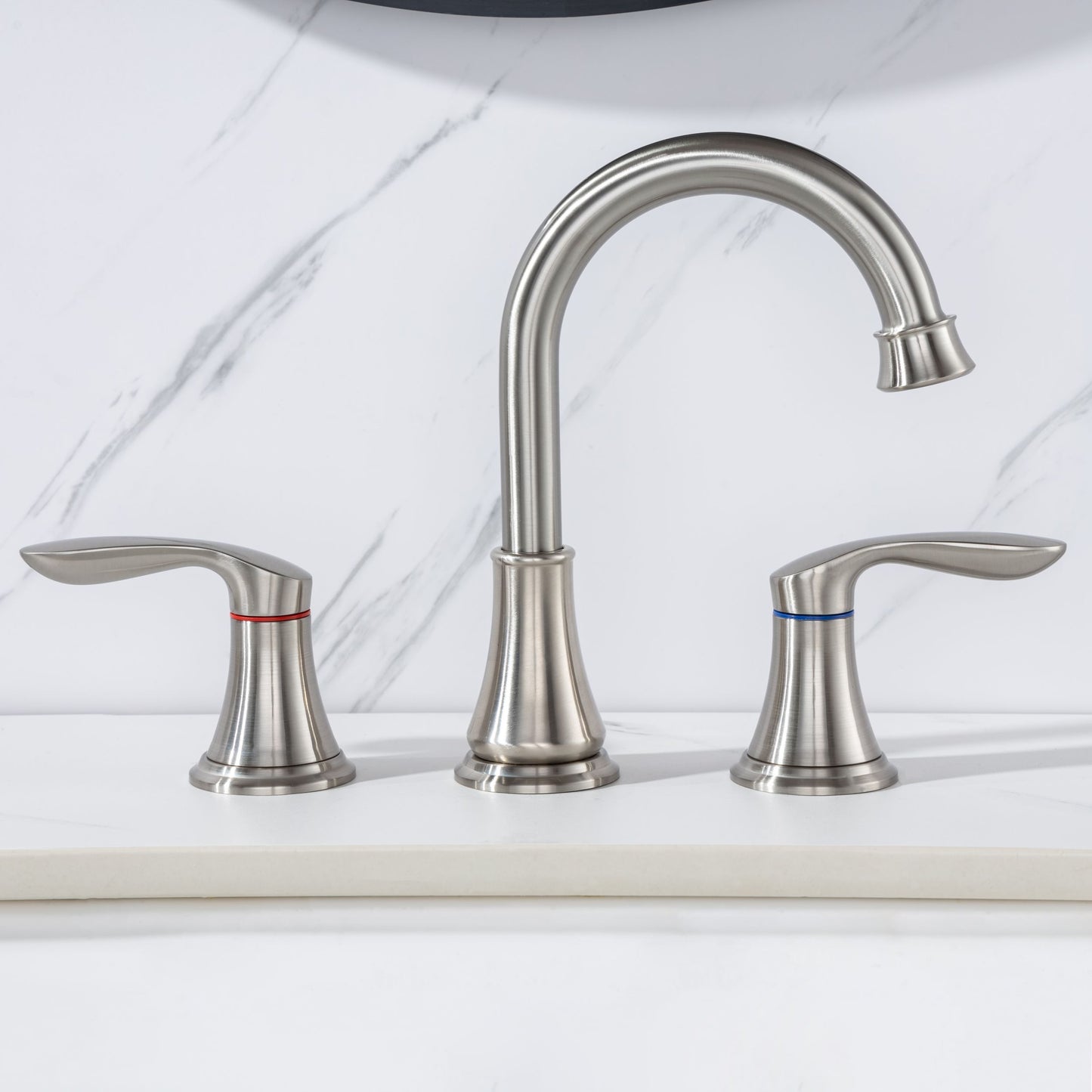 Elegant Widespread Bathroom Faucet Set with Durable Components