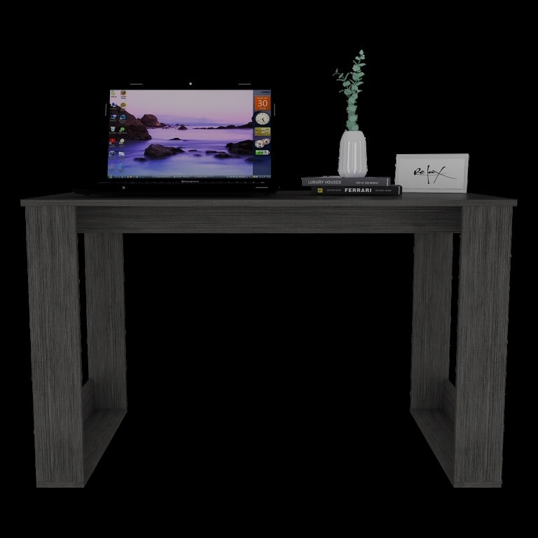 Stylish Oak Computer Desk with Spacious Worksurface and Elegant Leg Design