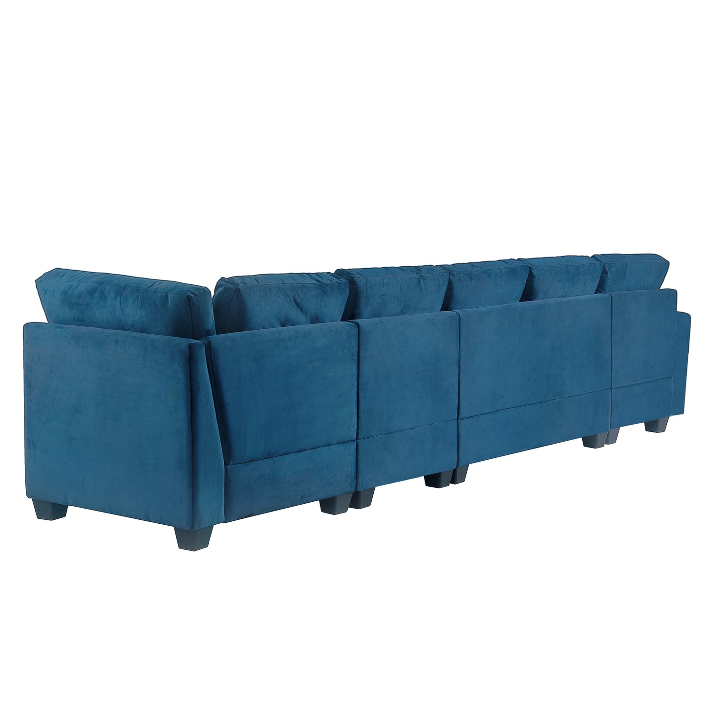 Modern L-Shaped Sectional Sofa with Convertible Chaise Lounge