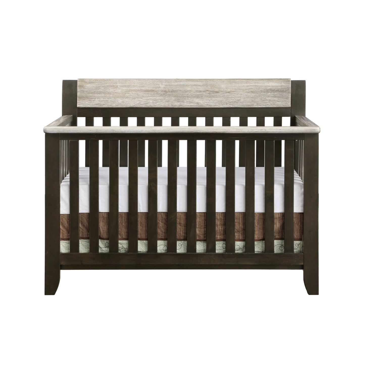 Hayes 4-in-1 Convertible Crib Coffee/Weathered Stone