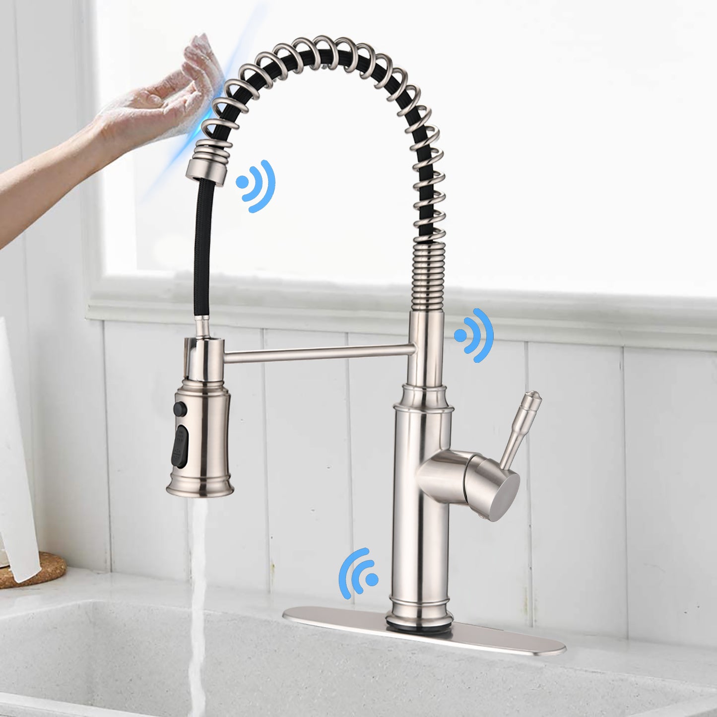 Touch Kitchen Faucet with Pull Down Sprayer