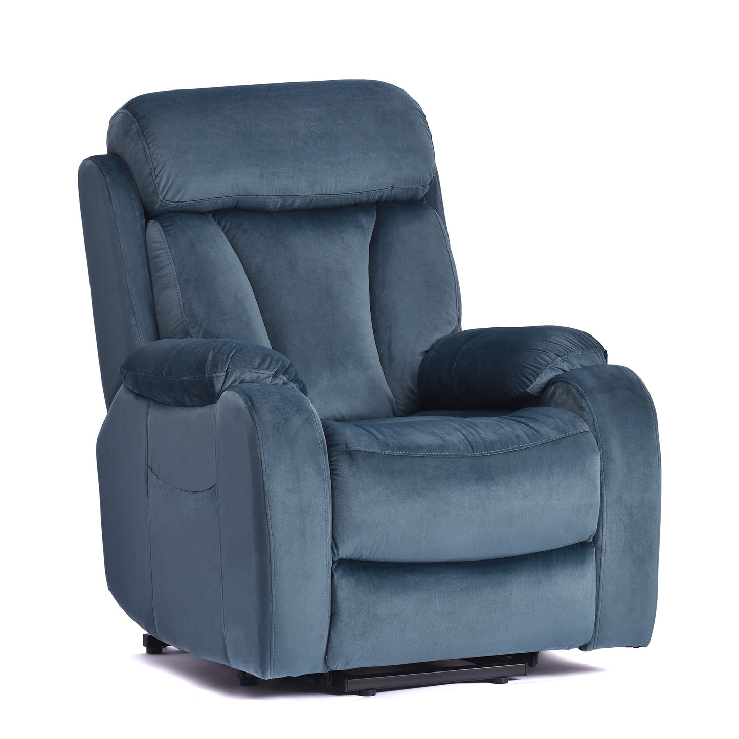 Elderly Power Lift Recliner Chair in Navy Blue with Remote Control