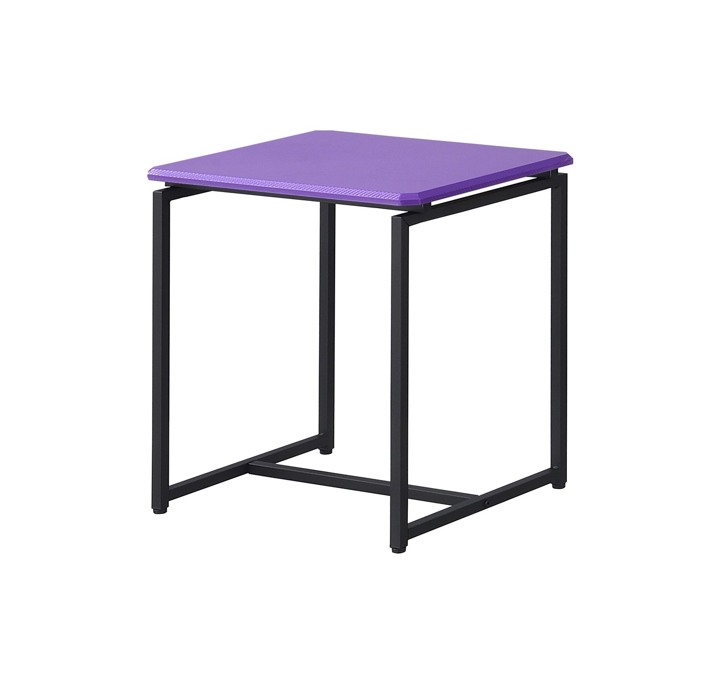 Violet Carbon Fiber Coffee Table and End Table Set with Unique Design