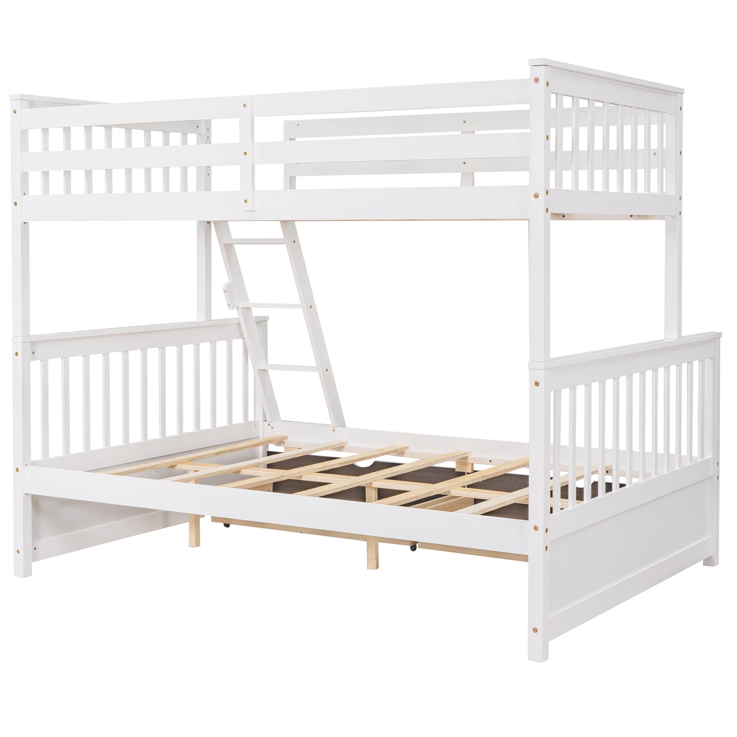 Twin/Full Bunk Bed with Stairs, Drawers, and Flexible Layout