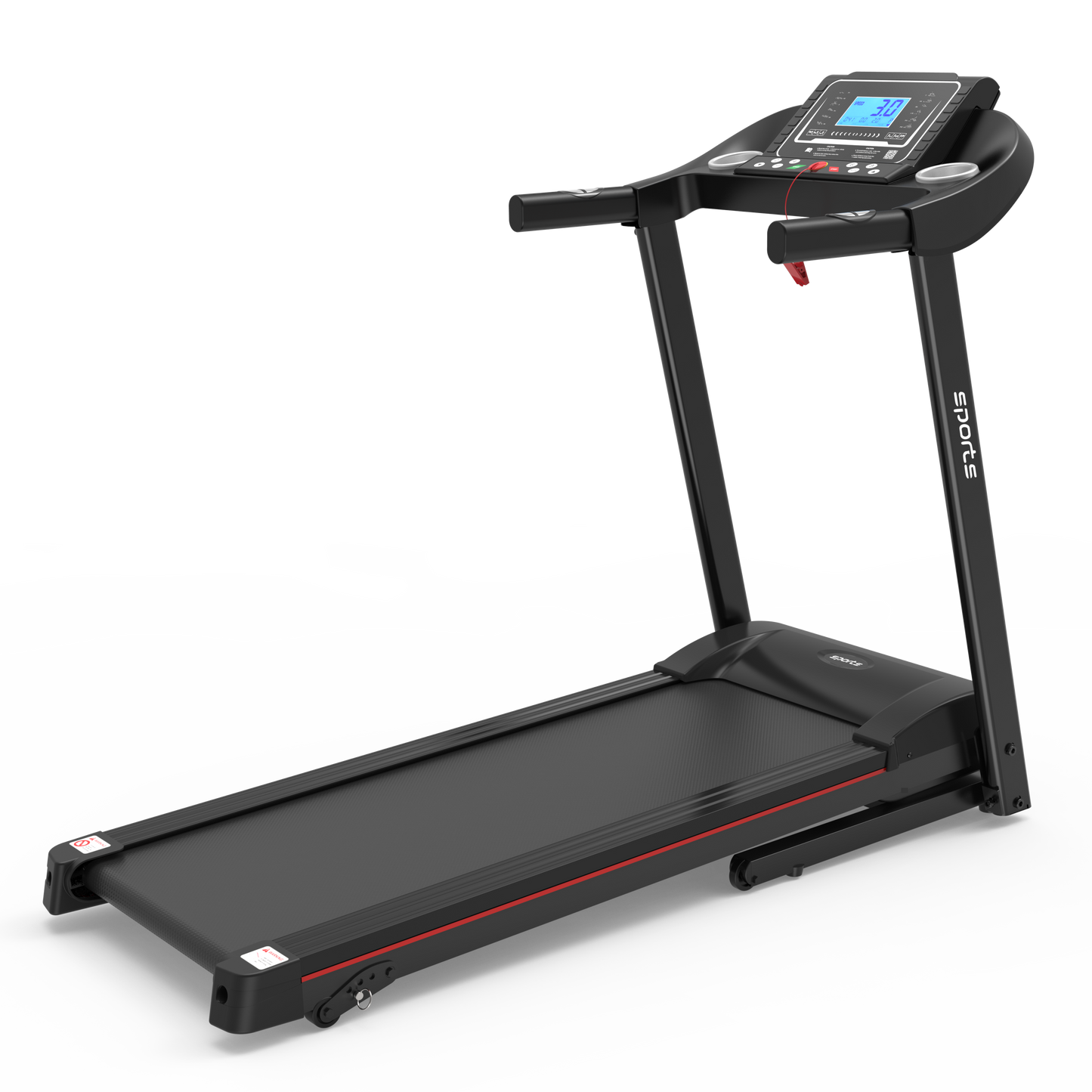 Fitshow App Home Foldable Treadmill with Incline, Folding Treadmill for Home Workout, Electric Walking Running Treadmill Machine 5" LCD Screen 250 LB Capacity Bluetooth Music