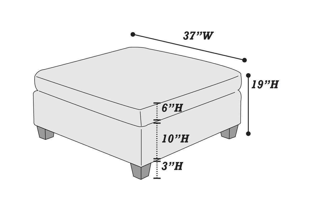 Soft Grey Modular Sectional Sofa Set with Ottoman