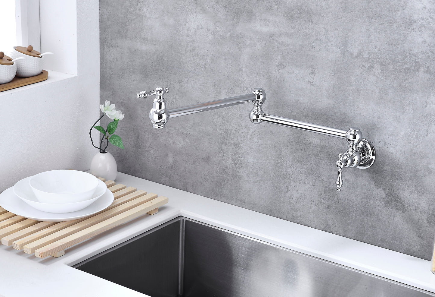 Pot Filler Faucet Wall Mount