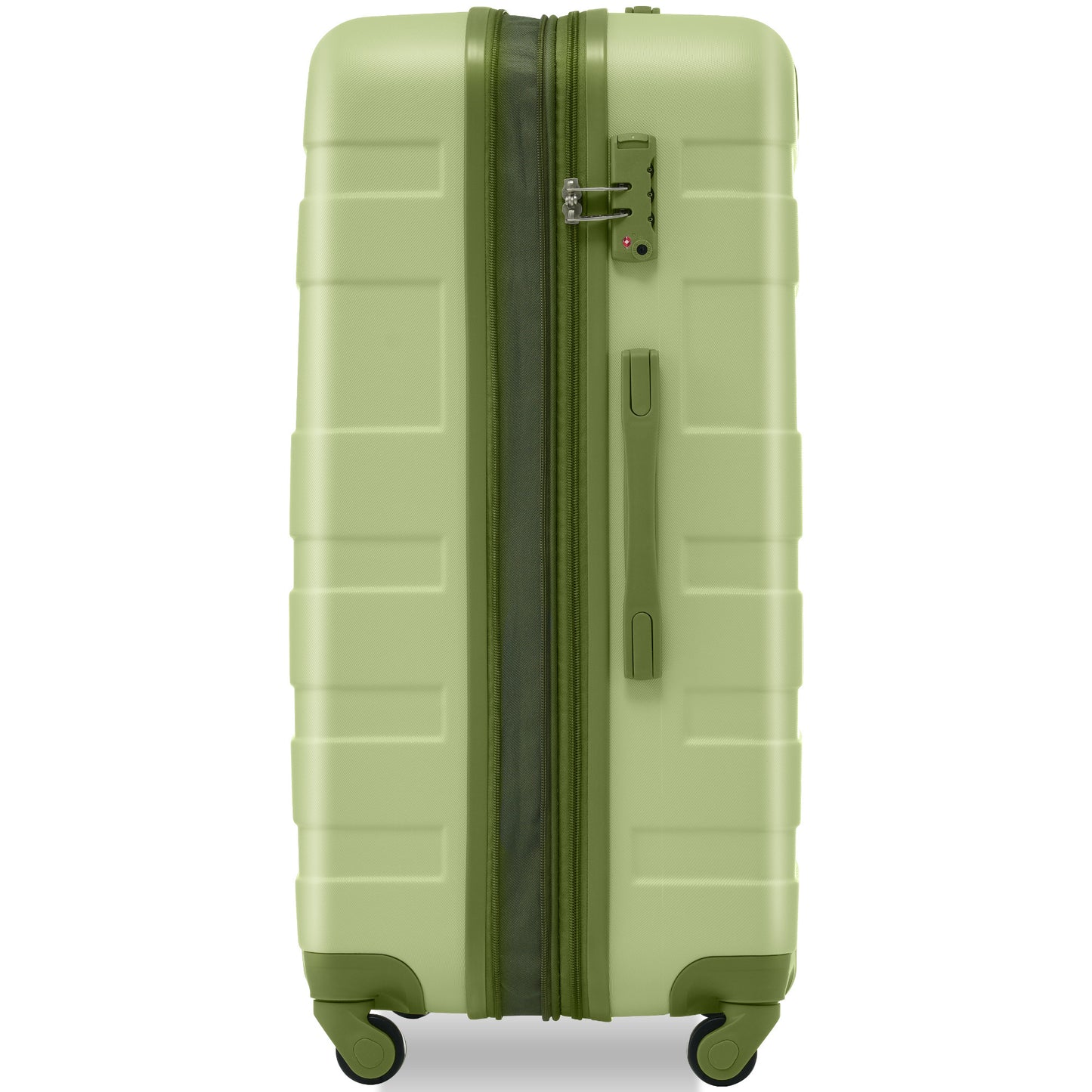 Luggage Sets New Model Expandable ABS Hardshell 3pcs Clearance Luggage Hardside Lightweight Durable Suitcase sets Spinner Wheels Suitcase with TSA Lock 20''24''28''( Light Green)