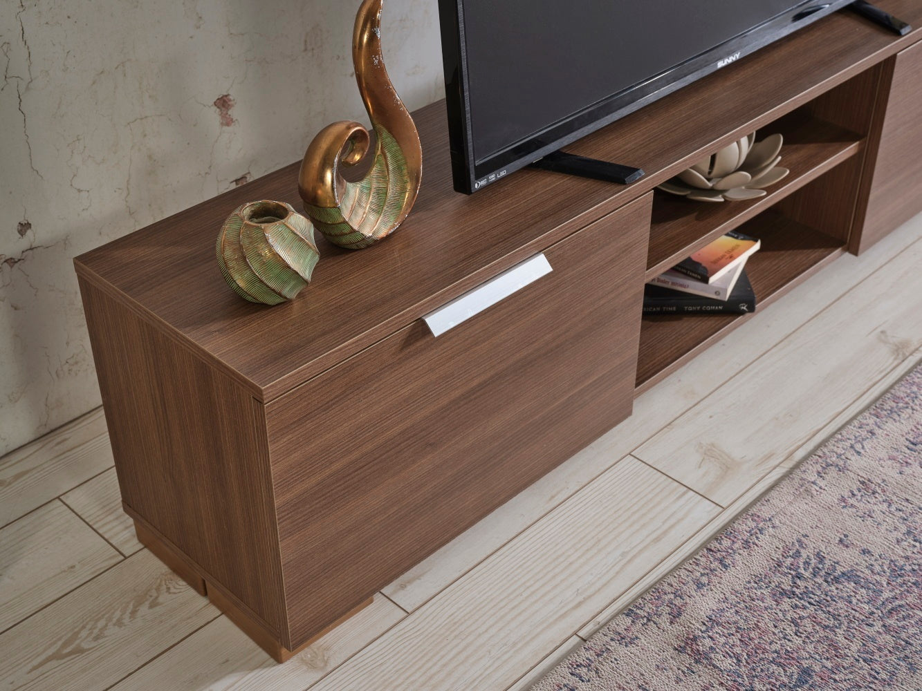 FurnisHome Store April TV Stand - Mid Century Modern Design