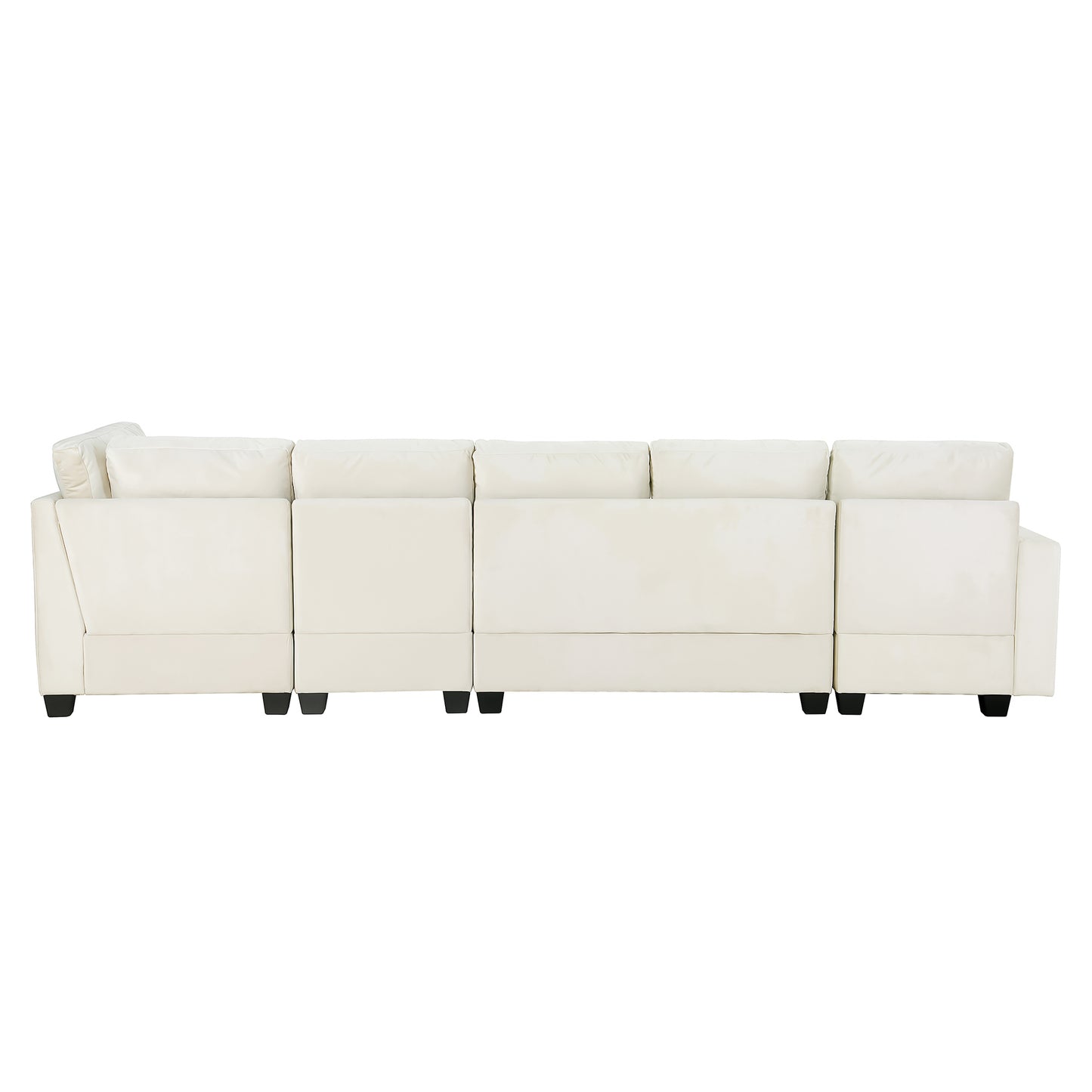 Modern L-shaped Sectional Sofa with Convertible Chaise Lounge