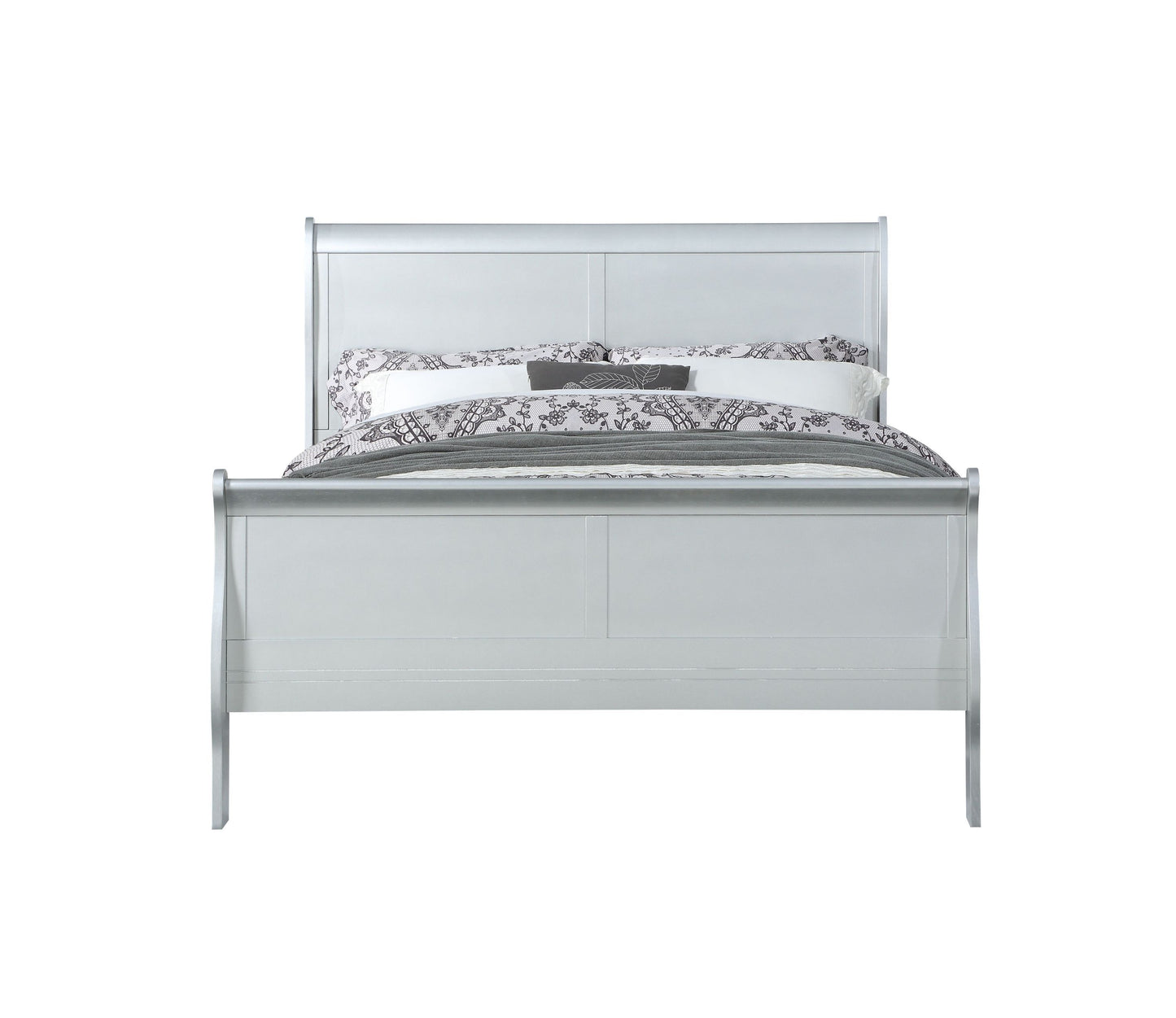 Louis Philippe Eastern King Bed in Platinum 26727EK