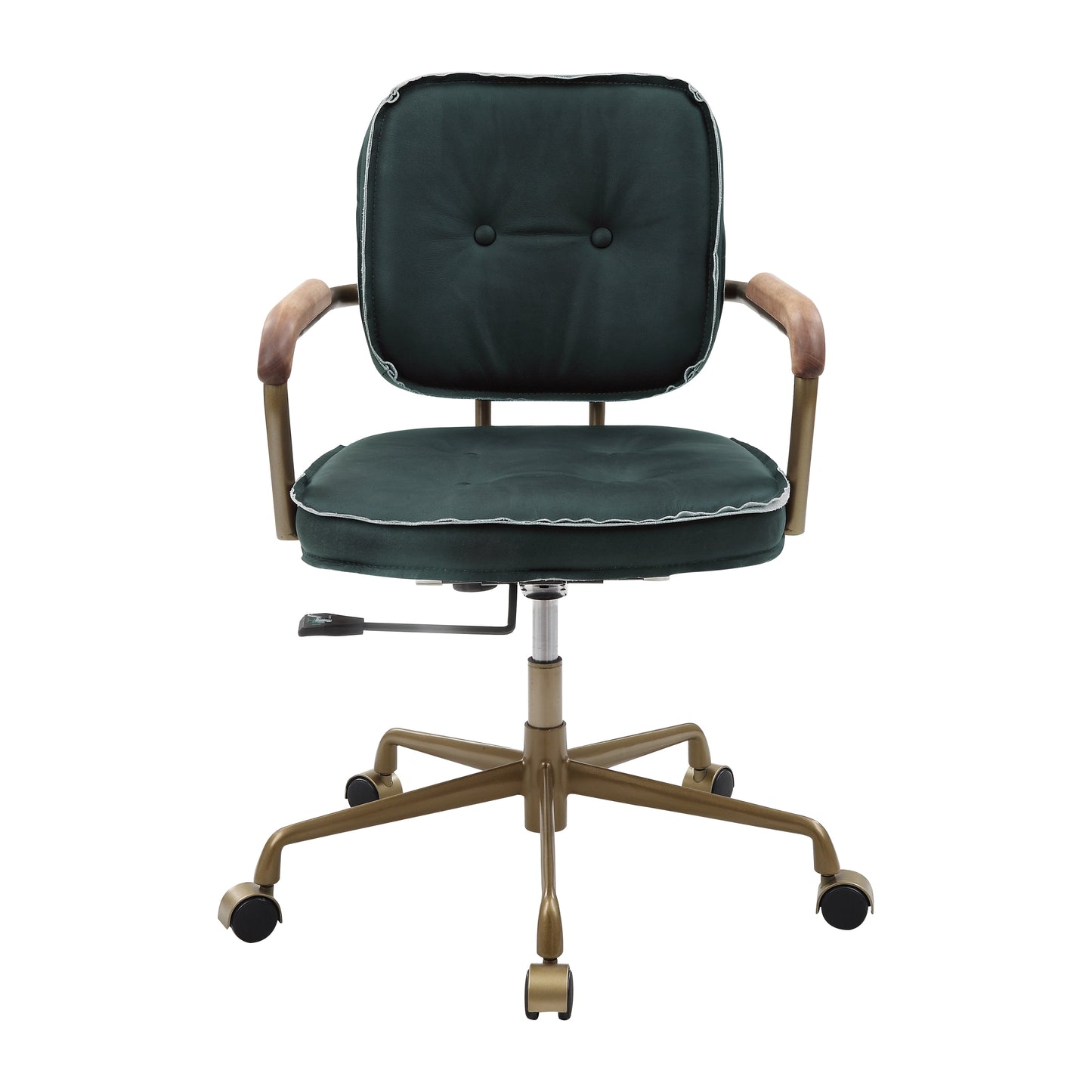 Siecross Office Chair, Emerald Green Leather 93171