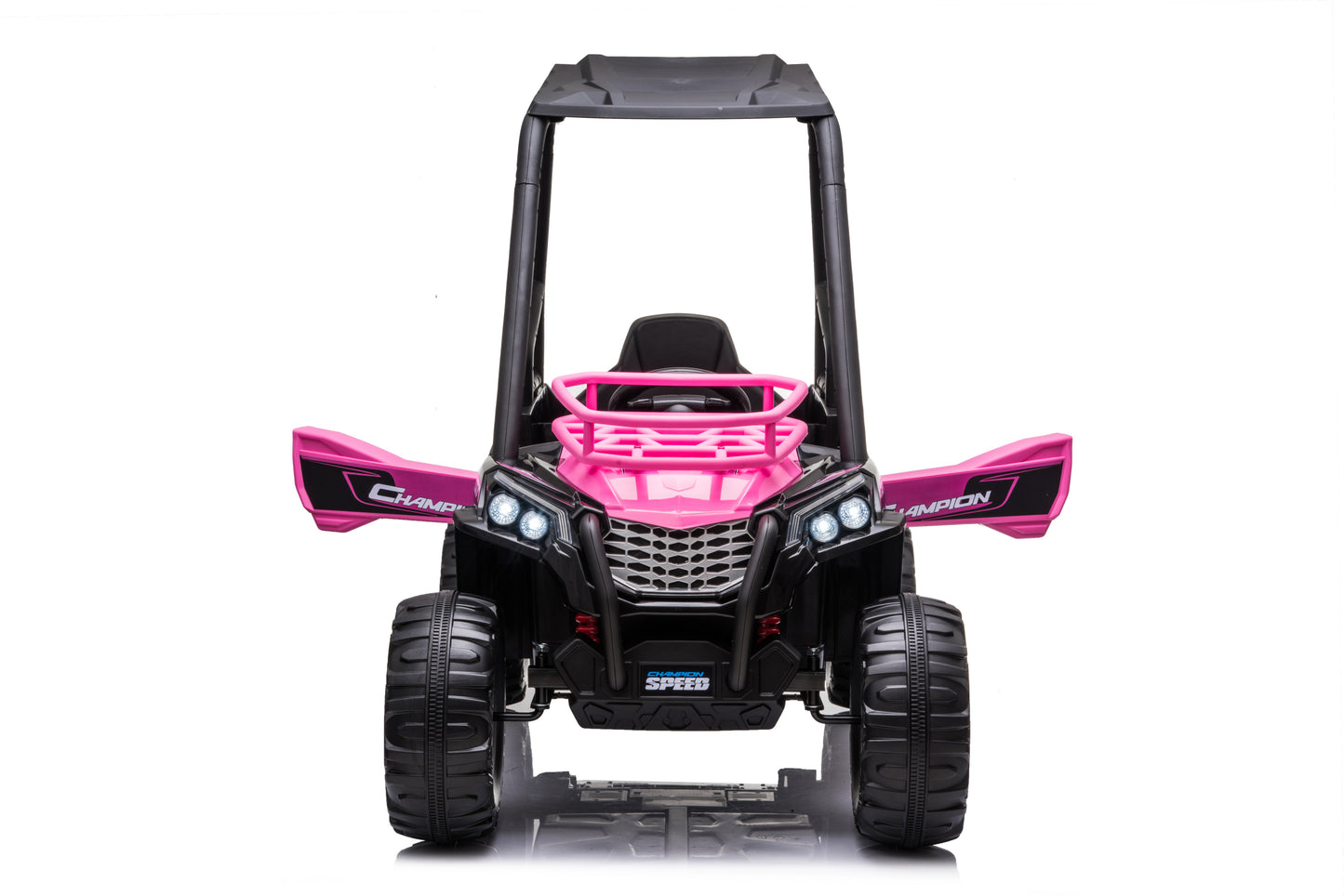 24V Electric Kid Ride On Car with Remote Control, Pink JS370 UTV Ride on Car for Kids