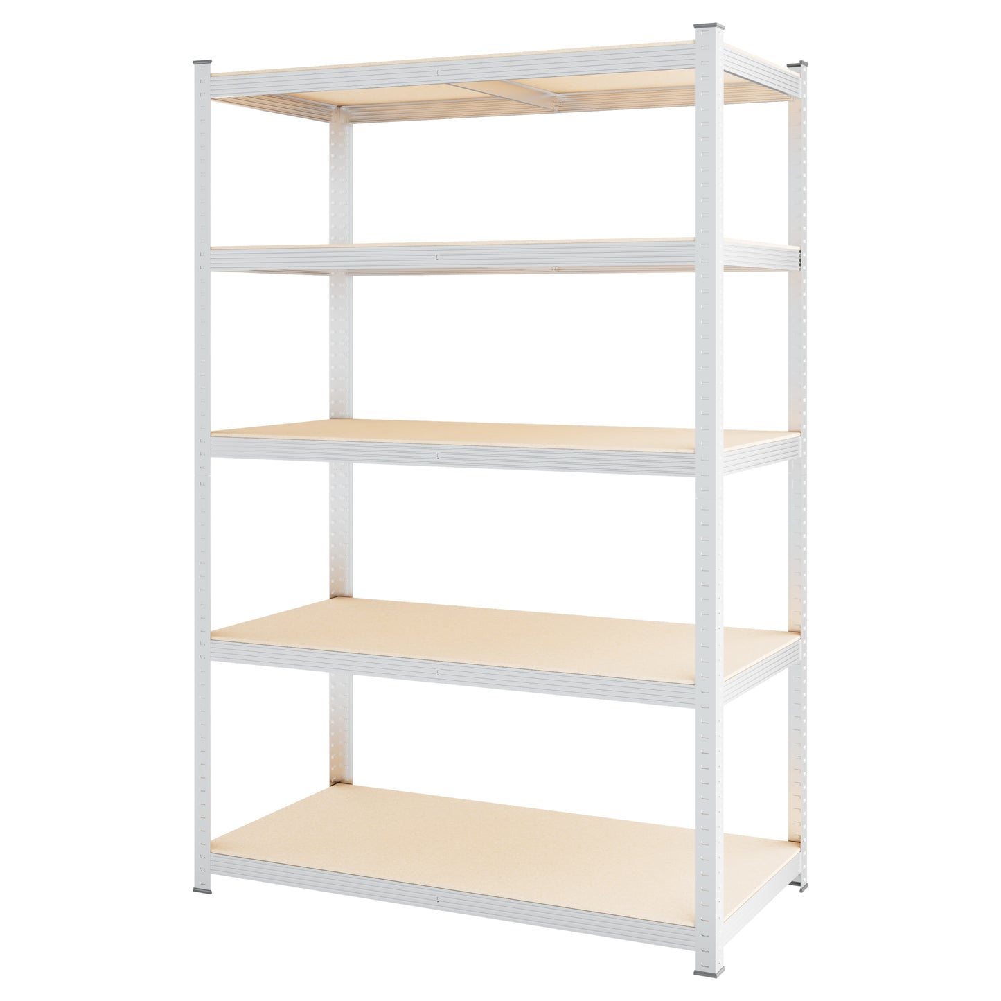 5-Tier Utility Shelves, Metal Storage Shelves Garage Shelving Unit Adjustable Garage Storage Shelves Storage Racks Heavy Duty Shed Shelving- Silver,49.2×23.6×71Inch