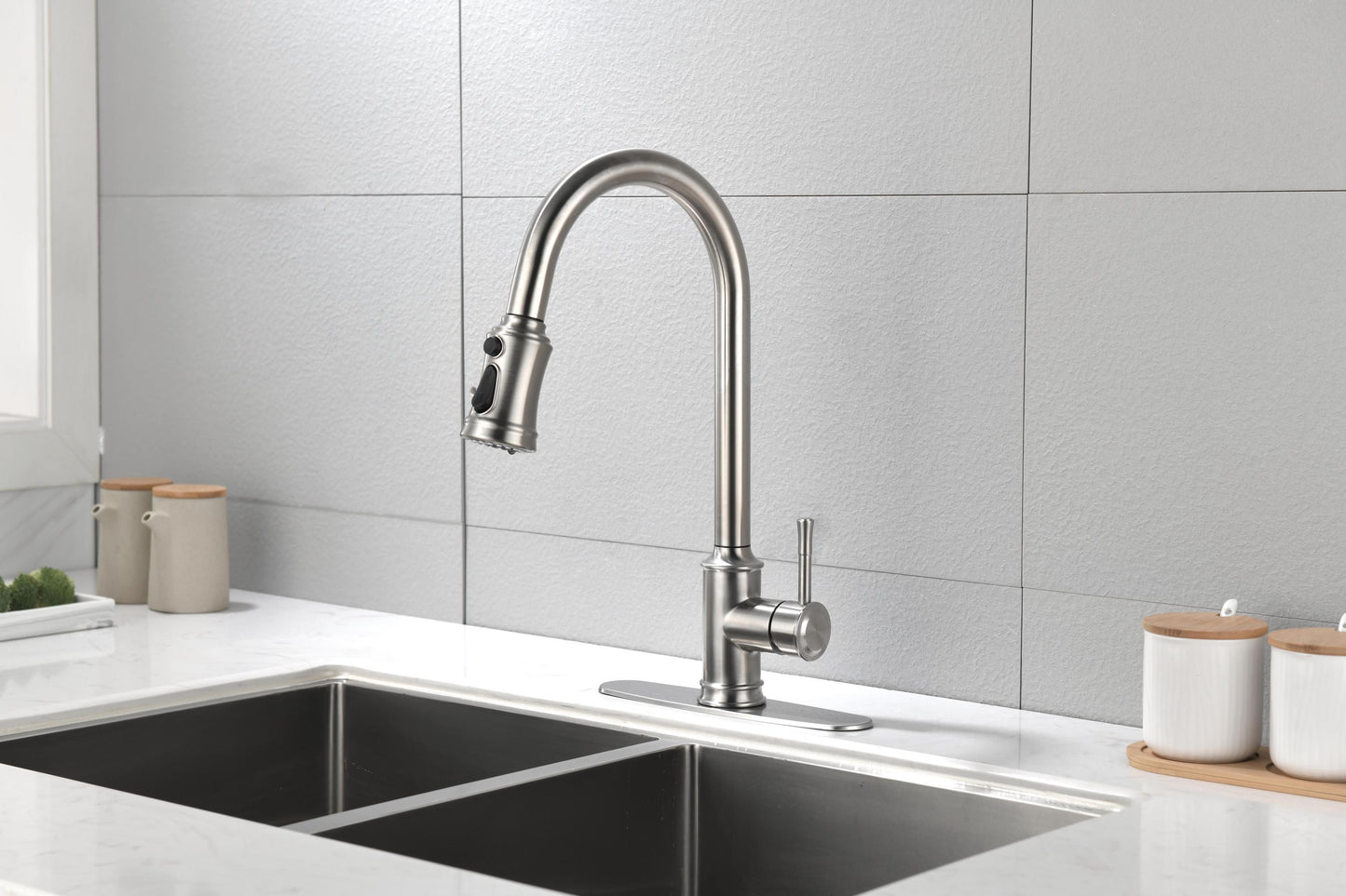 Touch Kitchen Faucet with Pull Down Sprayer