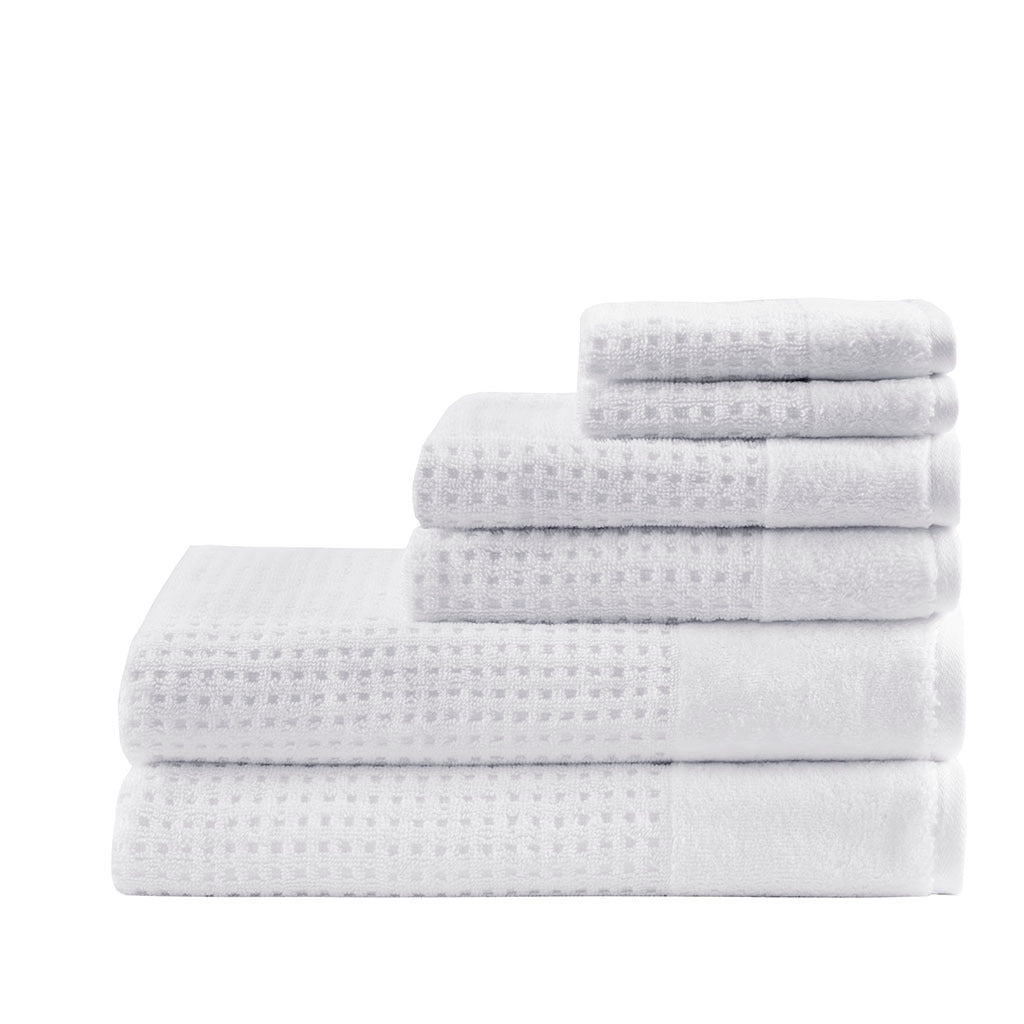 Upgrade Your Bathroom Decor with Madison Park Spa Cotton Waffle Jacquard Bath Towel Set