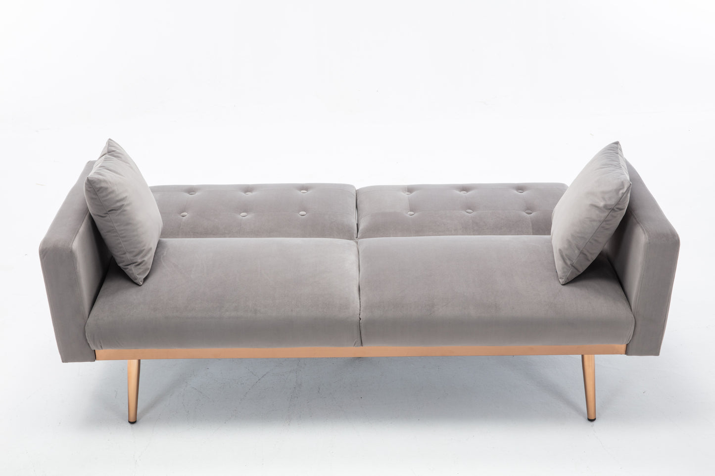 Velvet  Sofa , Accent sofa .loveseat sofa with metal  feet