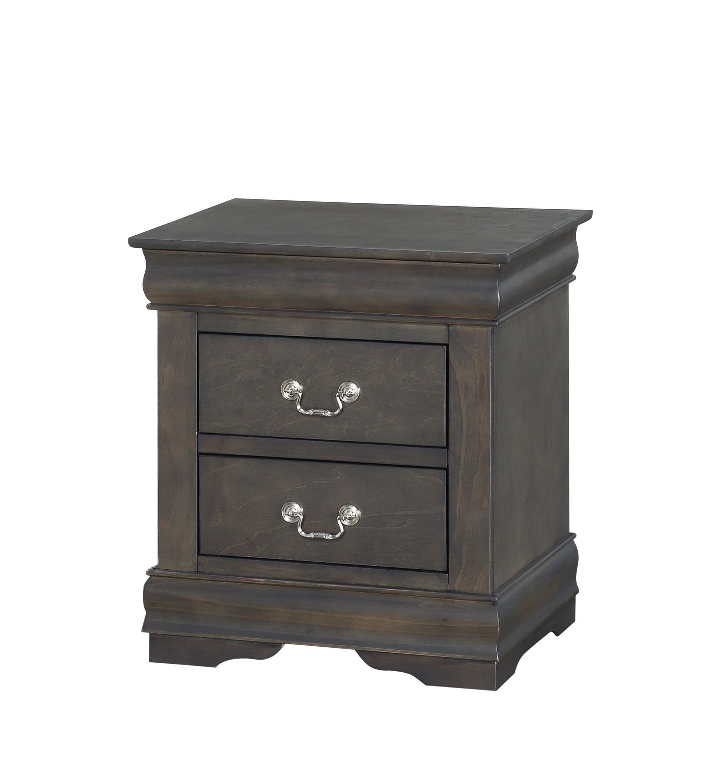 Louis Philippe Nightstand in Dark Gray 26793