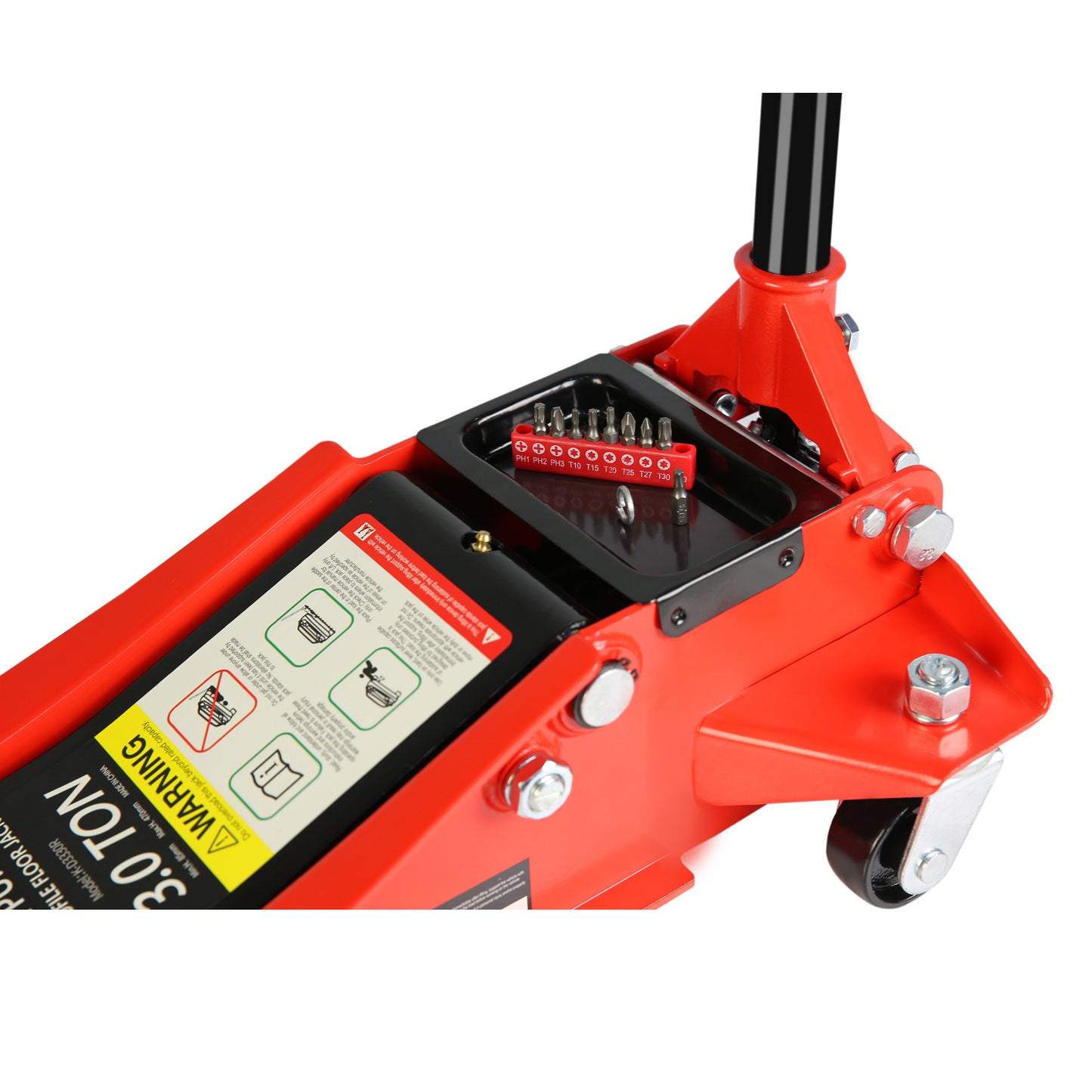 3 Ton Dual Piston Low Profile Racing Floor Jack with Quick Lift Pump