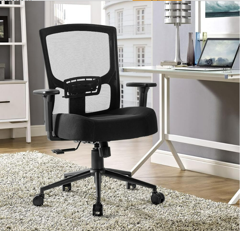 Swivel Ergonomic Office Mesh Chair Intensive Use Big & Tall 500lbs Swivel Office Chair Conference Modern Executive Computer 3D Armrests Mesh Chair