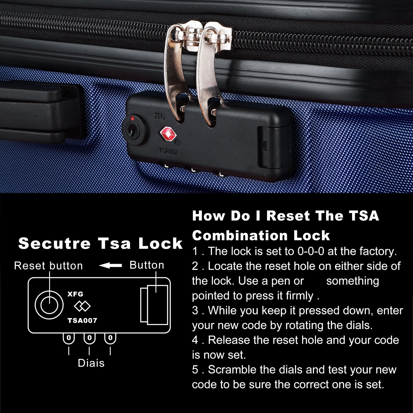 Luggage Expandable Suitcase PC+ABS 3 Piece Set with TSA Lock Spinner Carry on 20in 24in 28in