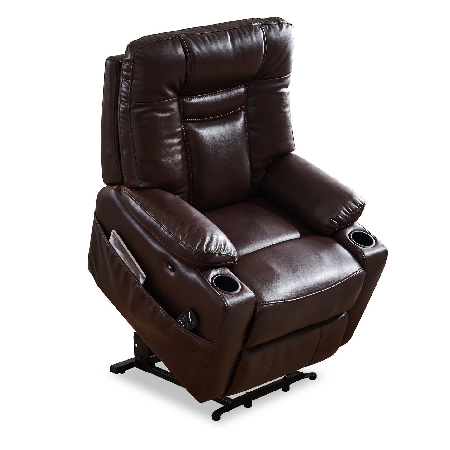 Electric Power Lift Recliner Chair Sofa with Vibration Massage and Lumbar Heat for Elderly