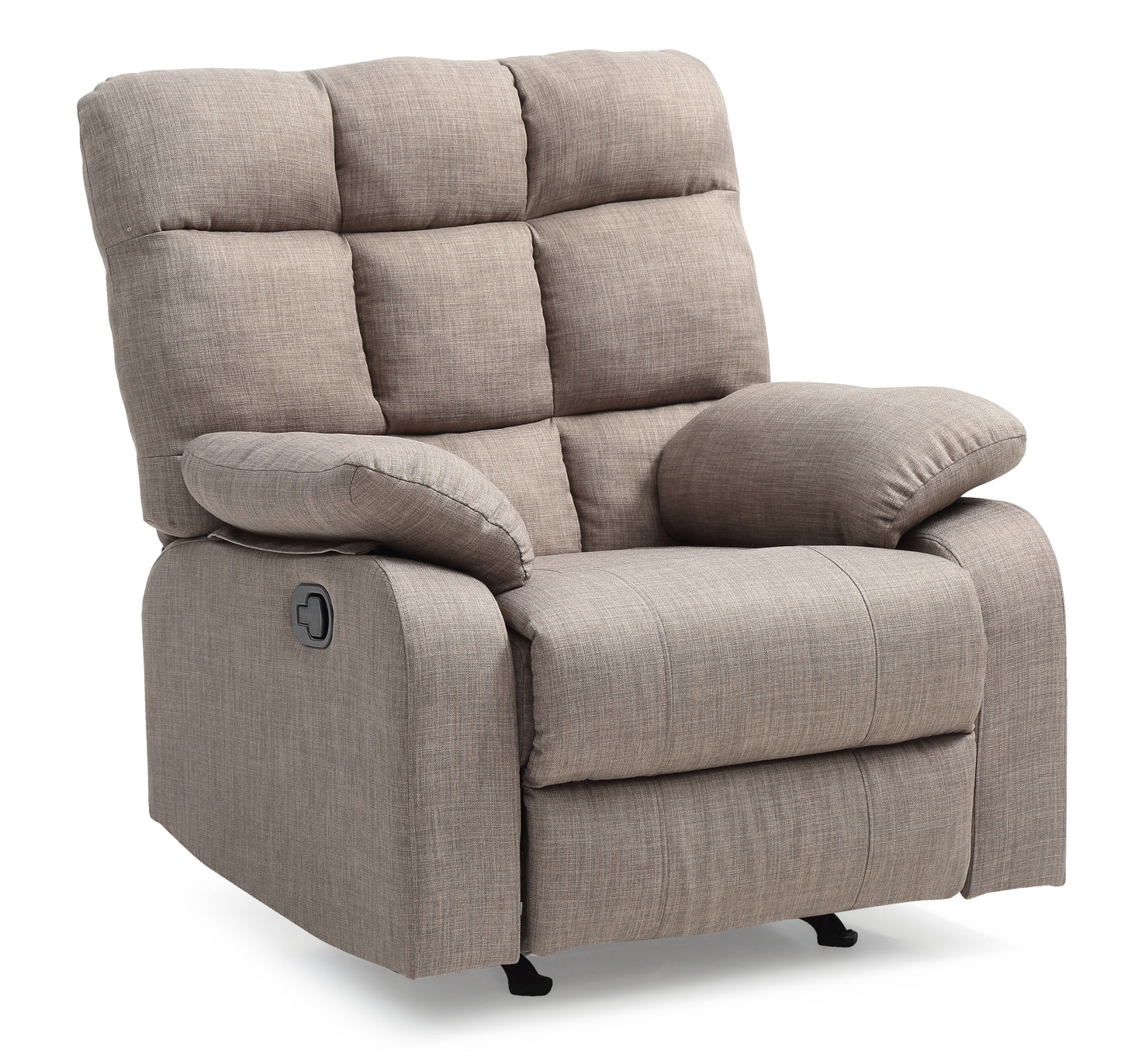 Luxurious Gray Cindy Rocker Recliner by Glory Furniture