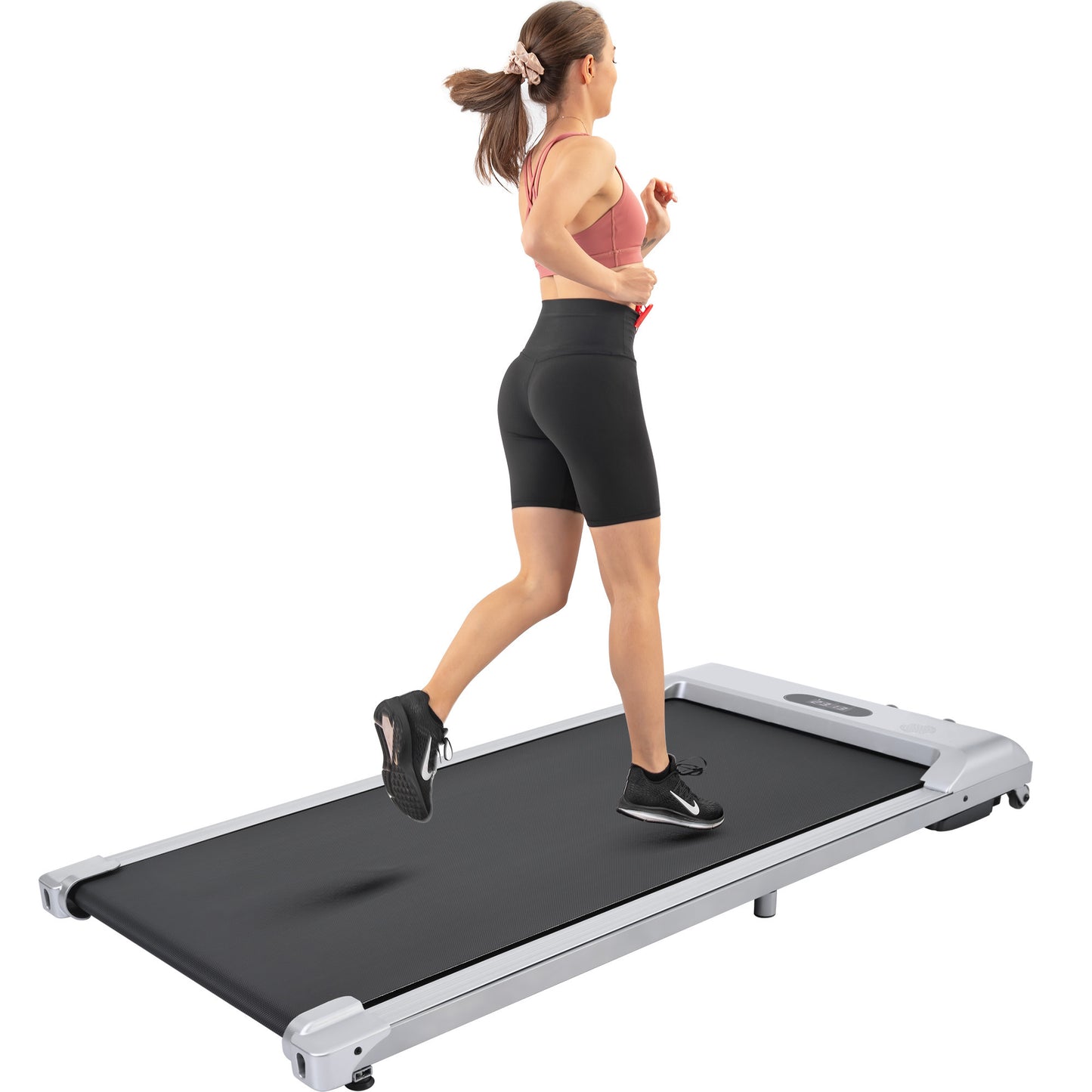 2 in 1 Under Desk Electric Treadmill 2.5HP, with Bluetooth APP and speaker, Remote Control, Display, Walking Jogging Running Machine Fitness Equipment for Home Gym Office