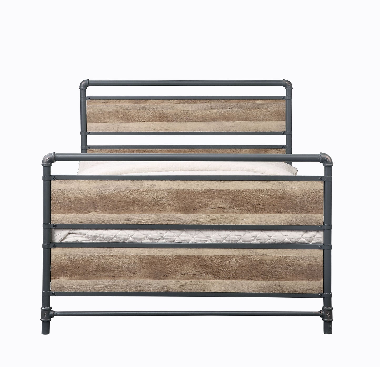 Brantley Full Bed, Antique Oak & Sandy Gray Finish 35885F