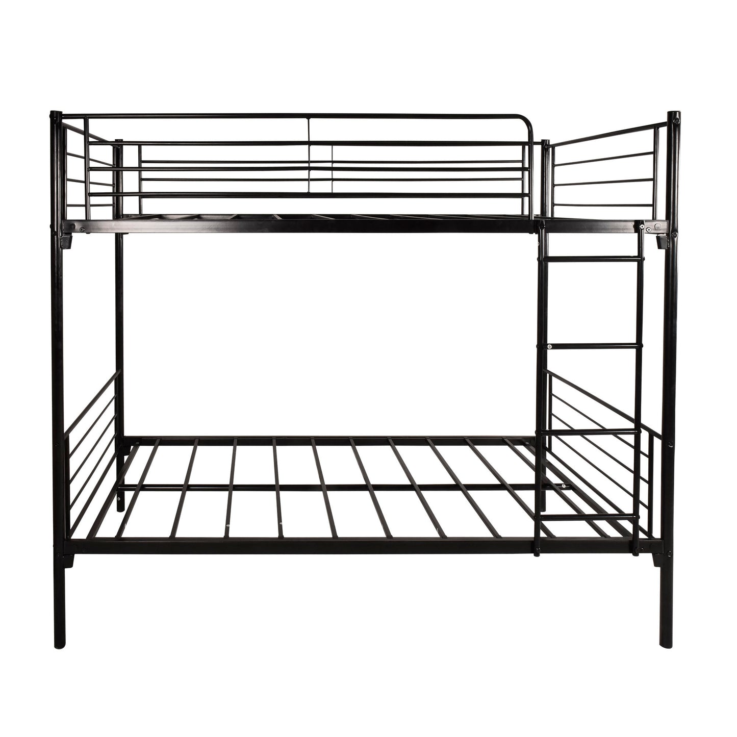 Metal Bunk Bed with Enhanced Frame and Integrated Ladder