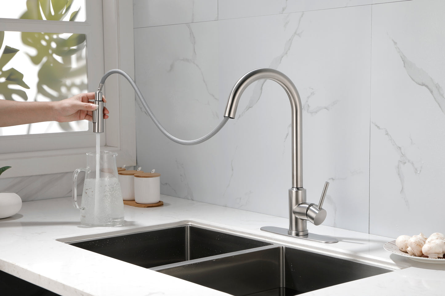 Touch Kitchen Faucet with Pull Down Sprayer