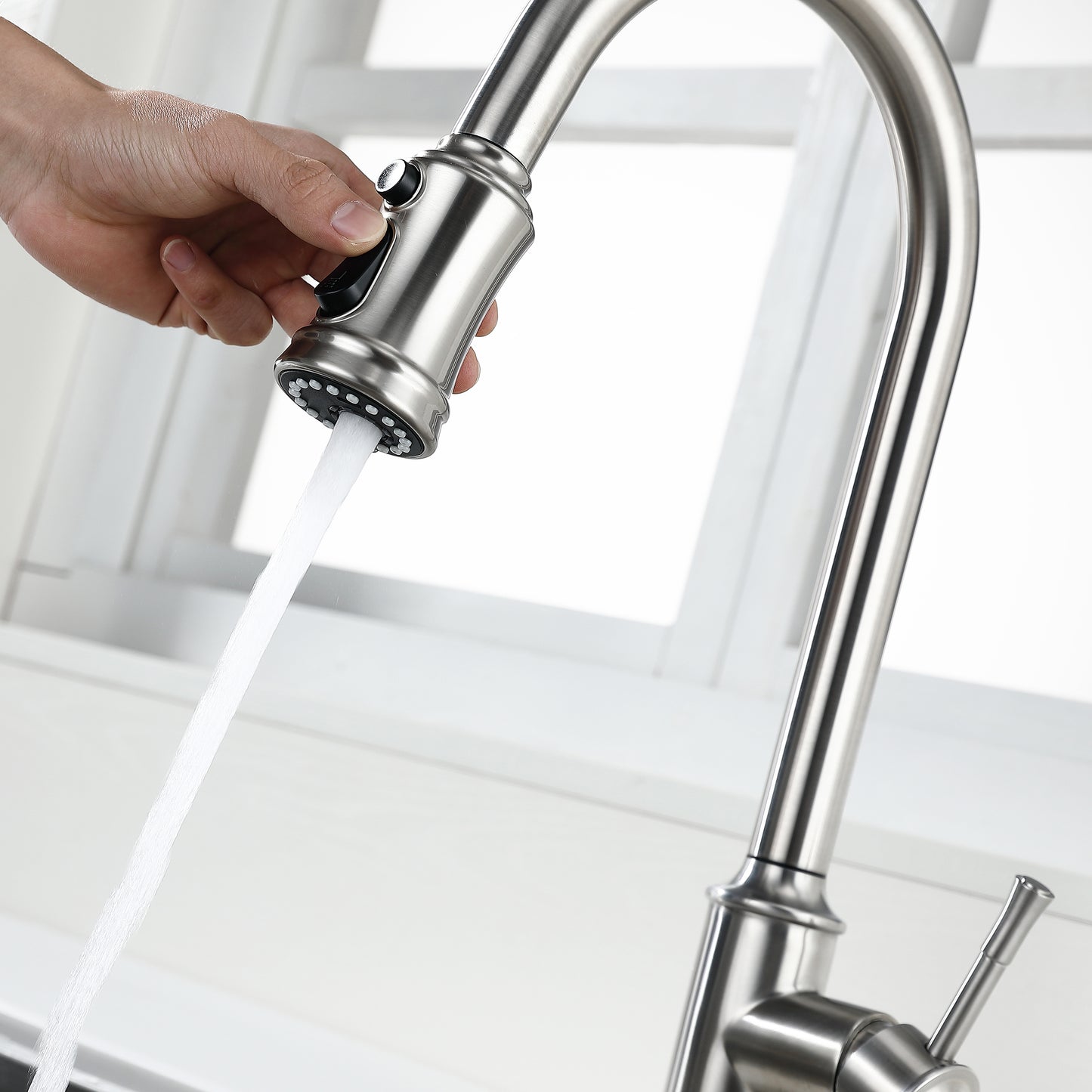 Touch Kitchen Faucet with Pull Down Sprayer