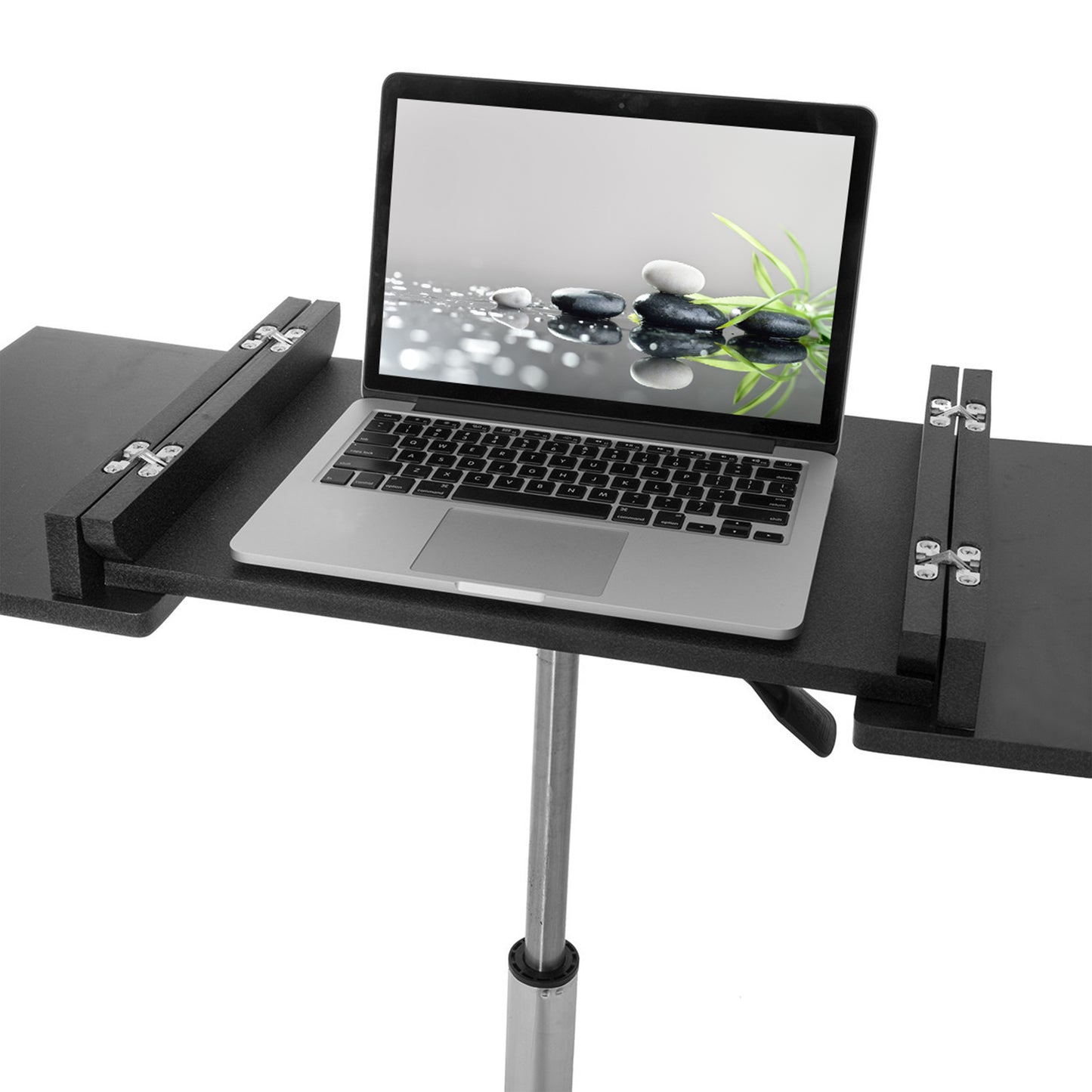 Techni Mobili Adjustable Laptop Cart with Folding Panels, Graphite