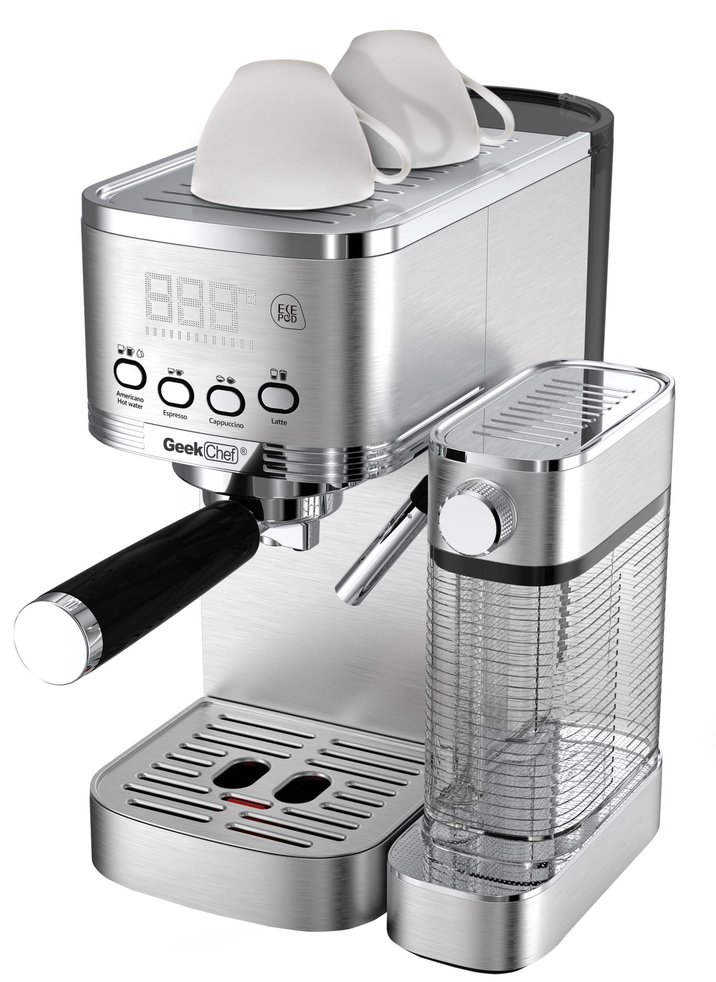 Automatic Milk Frother Espresso and Cappuccino Machine with ESE POD filter