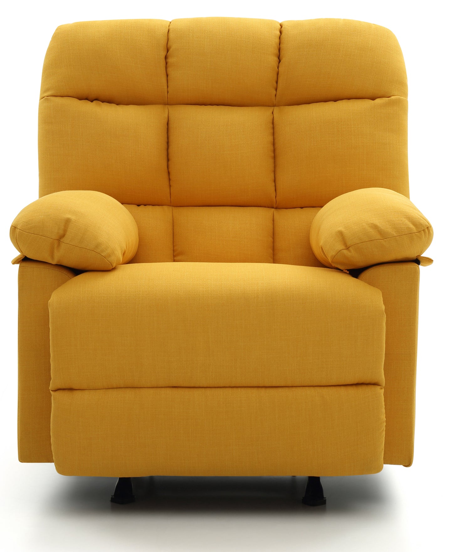 Yellow Rocking Recliner Chair with Foam Filling