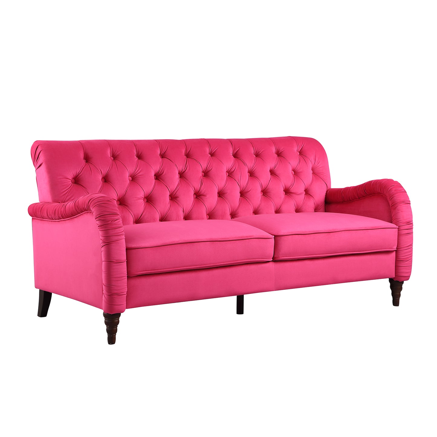 rose red  Chesterfield;3 seater ,modern sofa